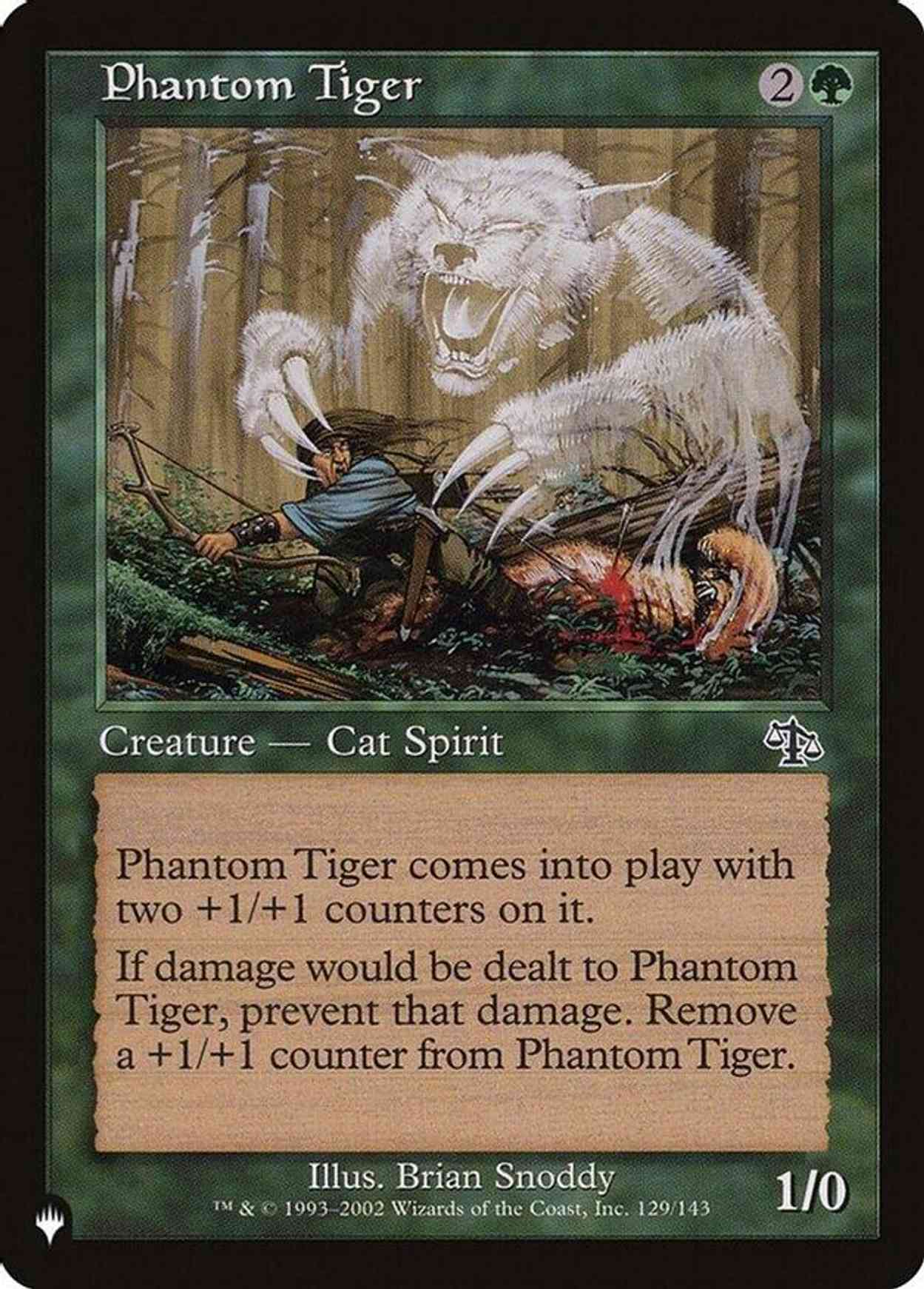 Phantom Tiger magic card front