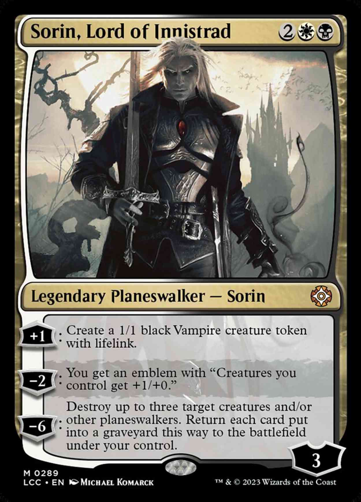 Sorin, Lord of Innistrad magic card front