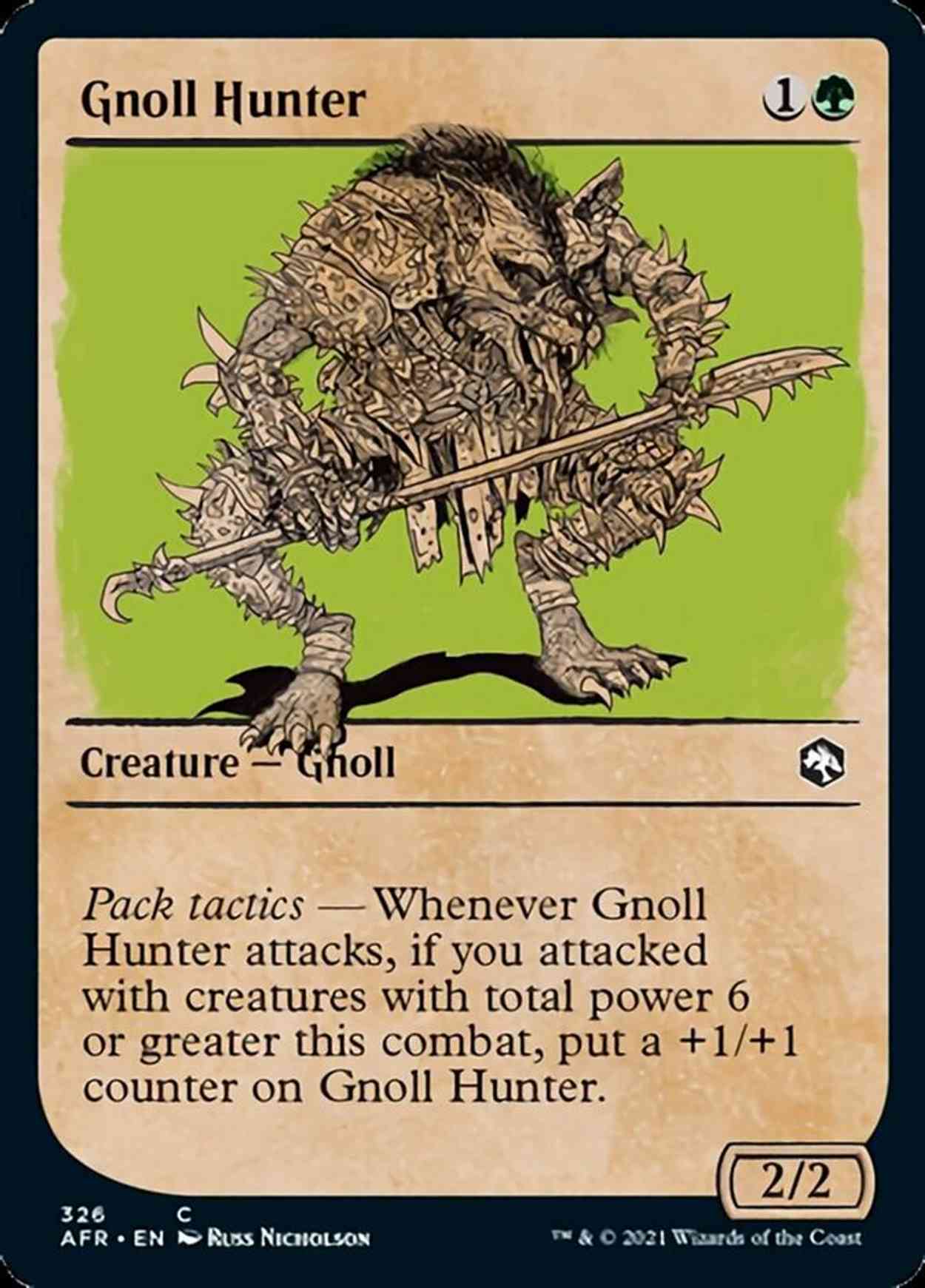 Gnoll Hunter (Showcase) magic card front