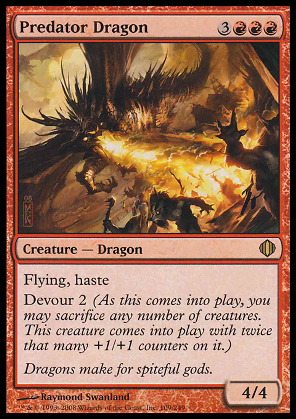 Predator Dragon magic card front