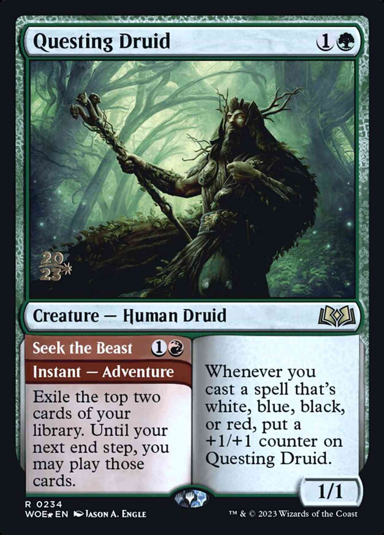 Questing Druid magic card front