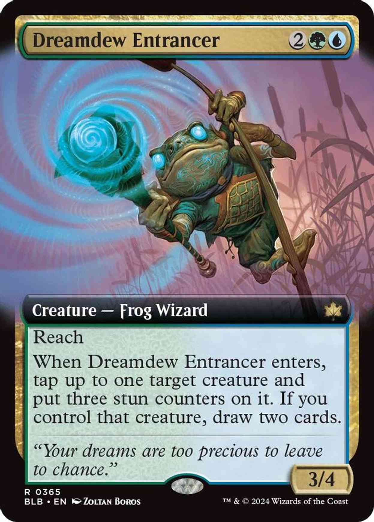 Dreamdew Entrancer (Extended Art) magic card front