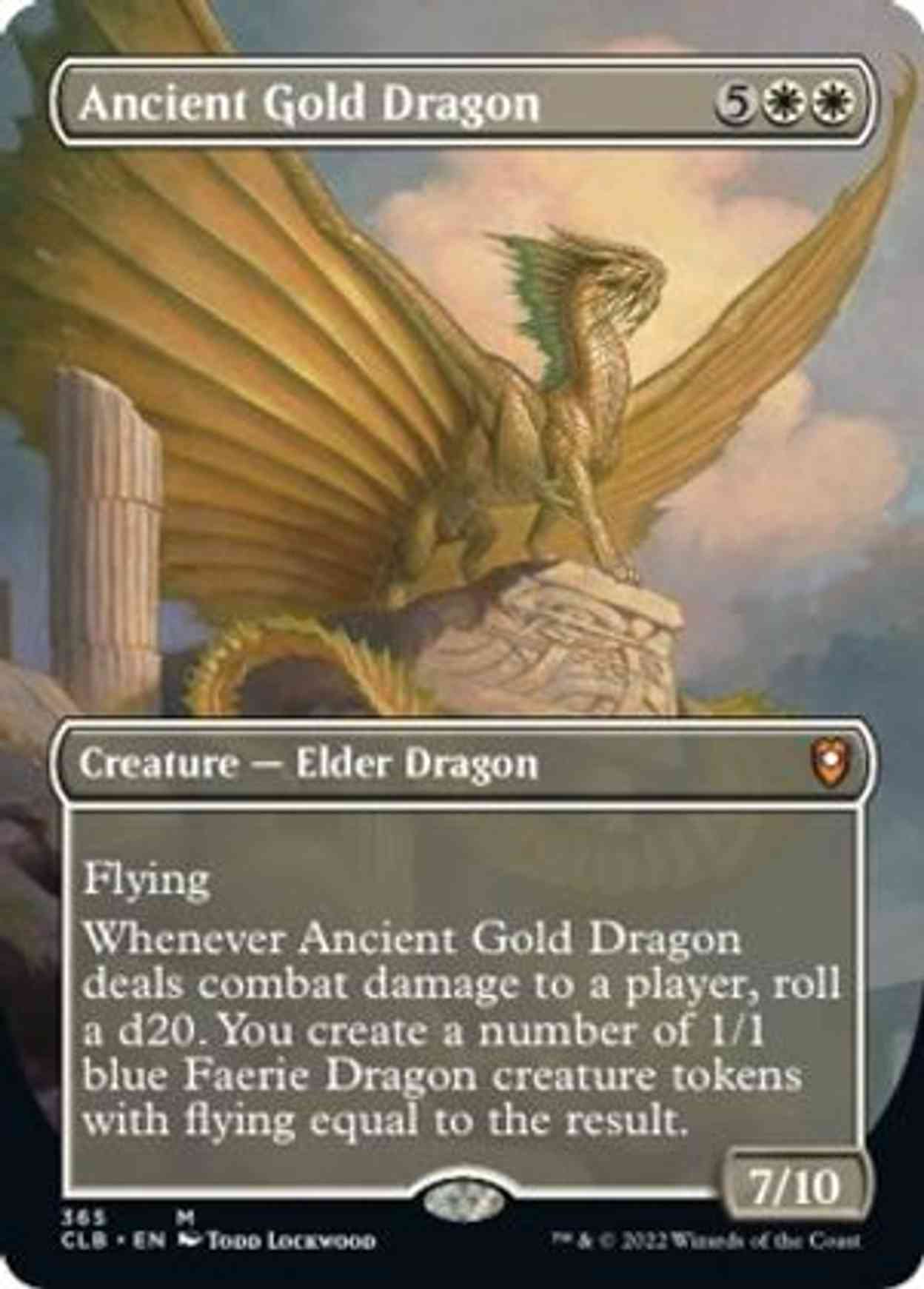 Ancient Gold Dragon (Borderless) magic card front