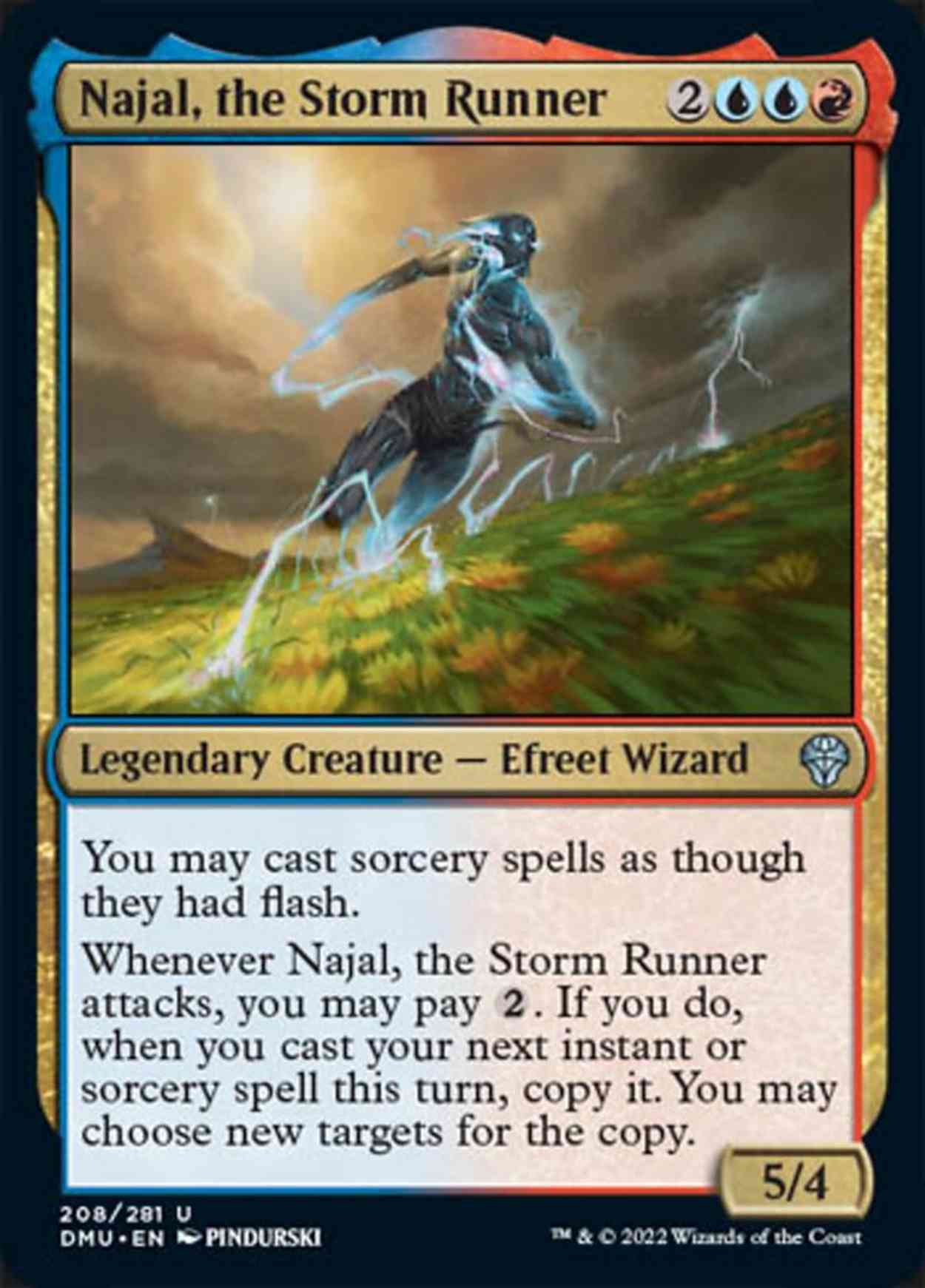 Najal, the Storm Runner magic card front
