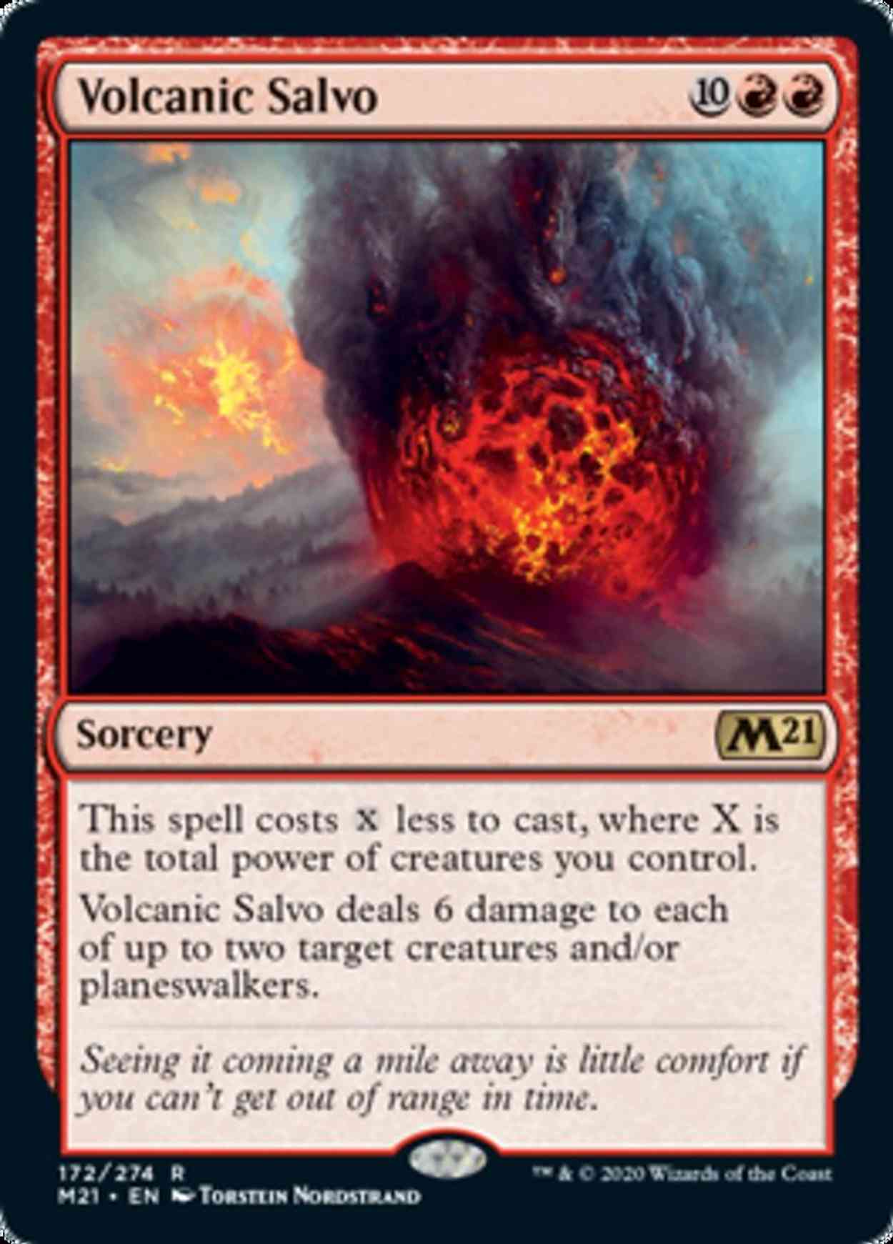 Volcanic Salvo magic card front