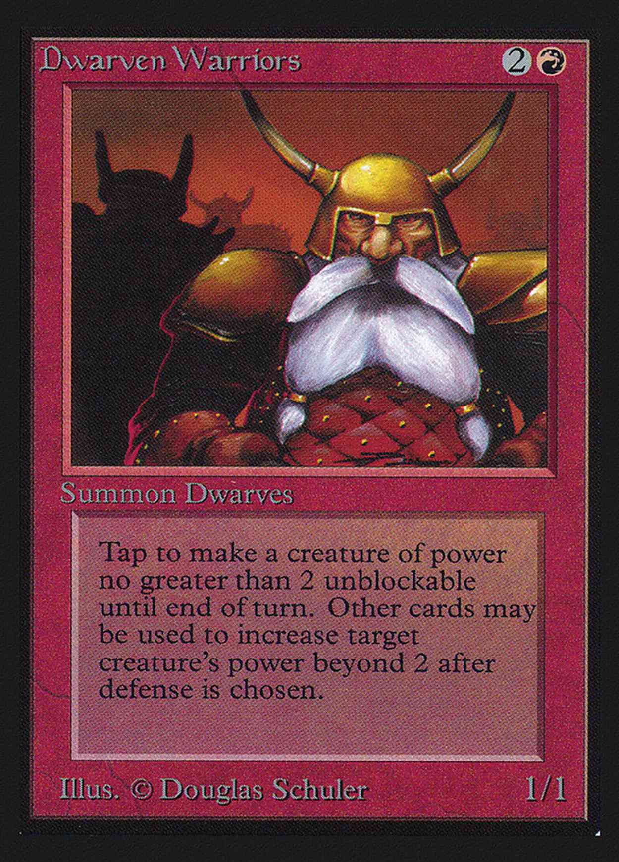 Dwarven Warriors (IE) magic card front