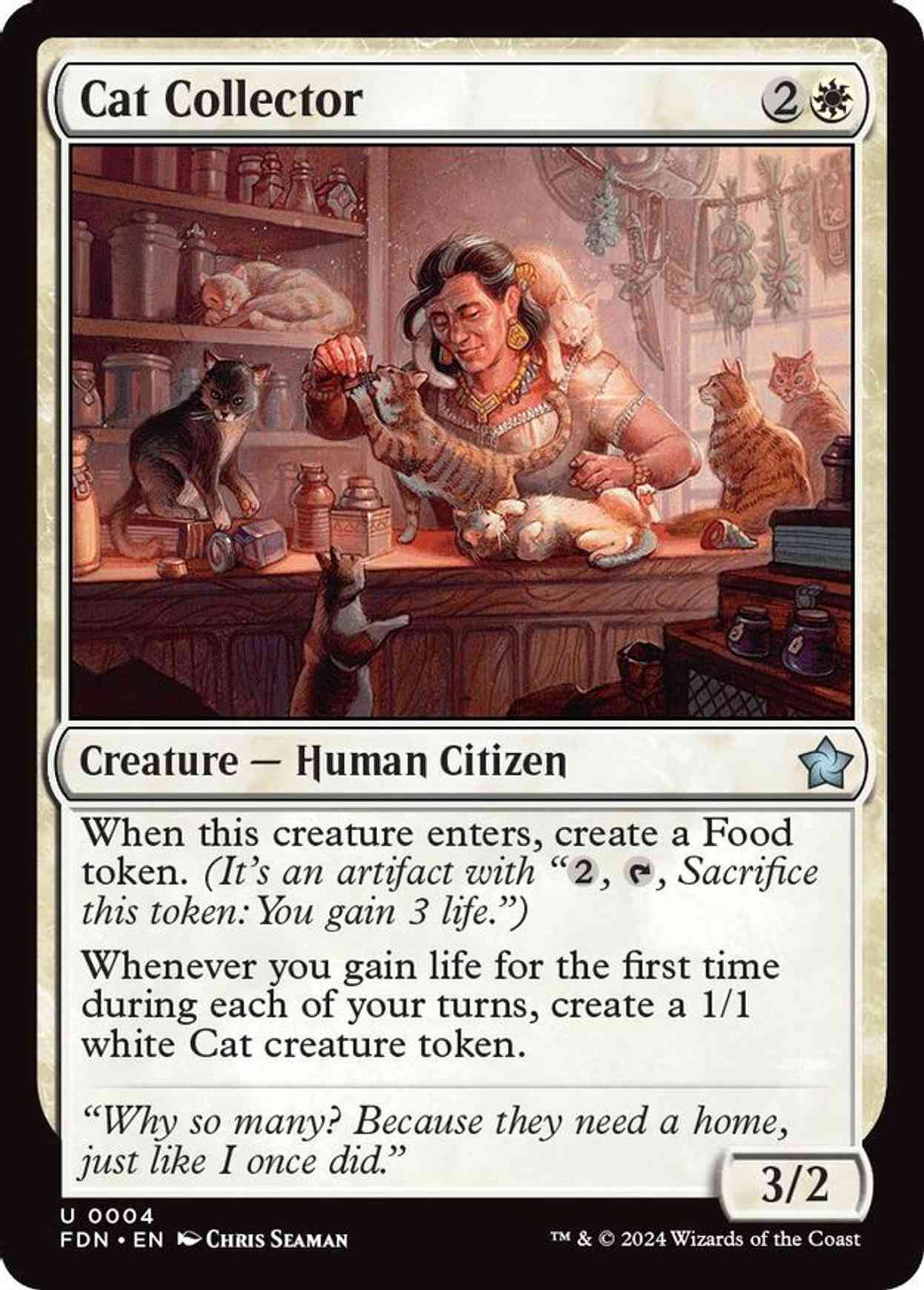 Cat Collector magic card front
