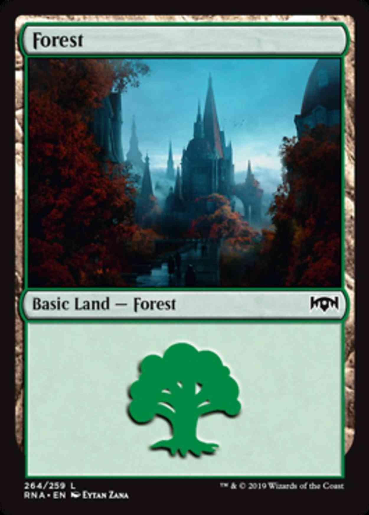 Forest magic card front