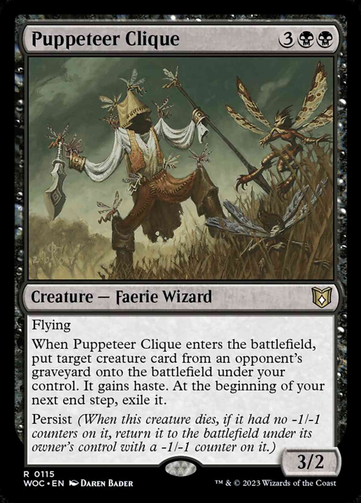 Puppeteer Clique magic card front