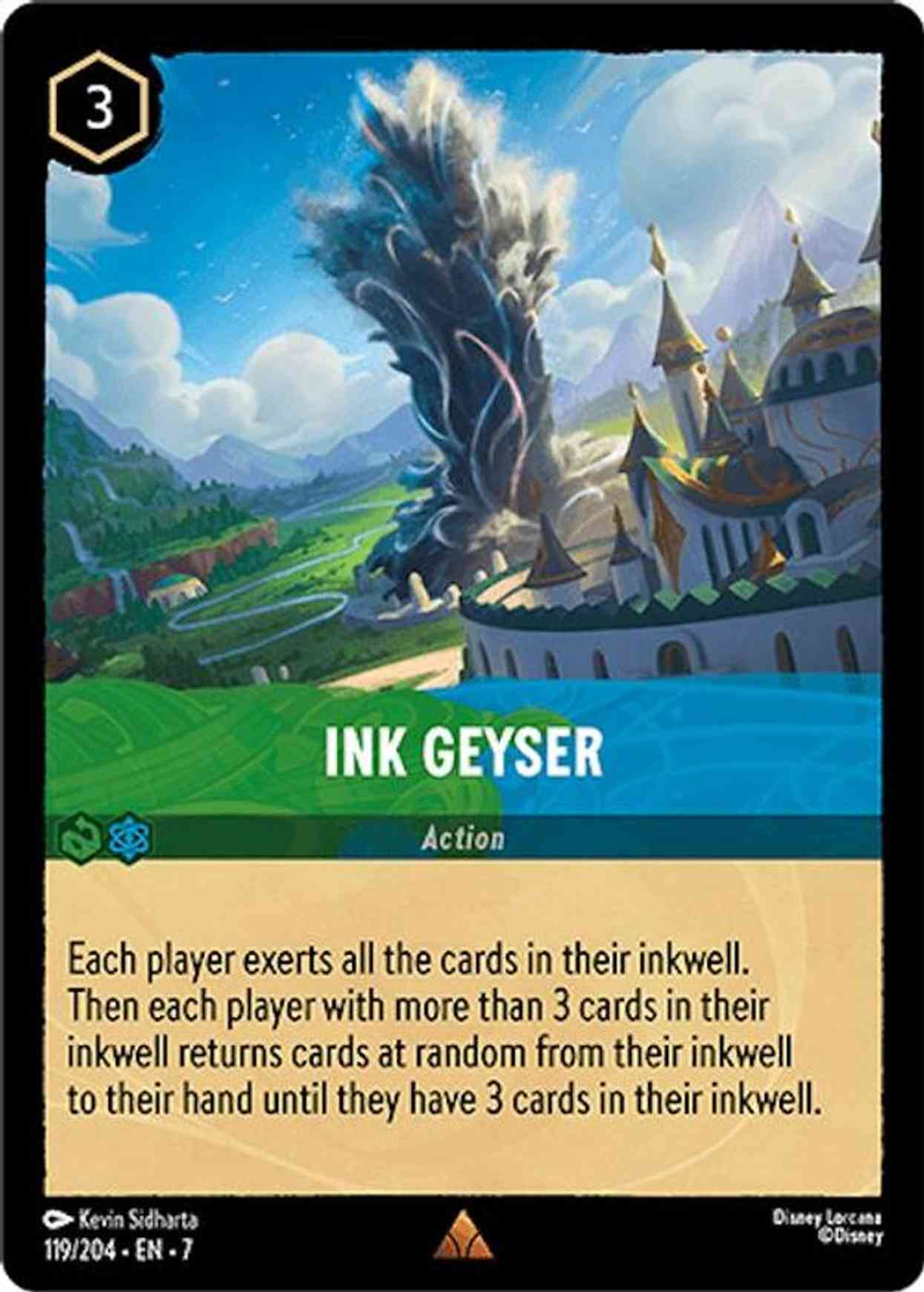 Ink Geyser magic card front