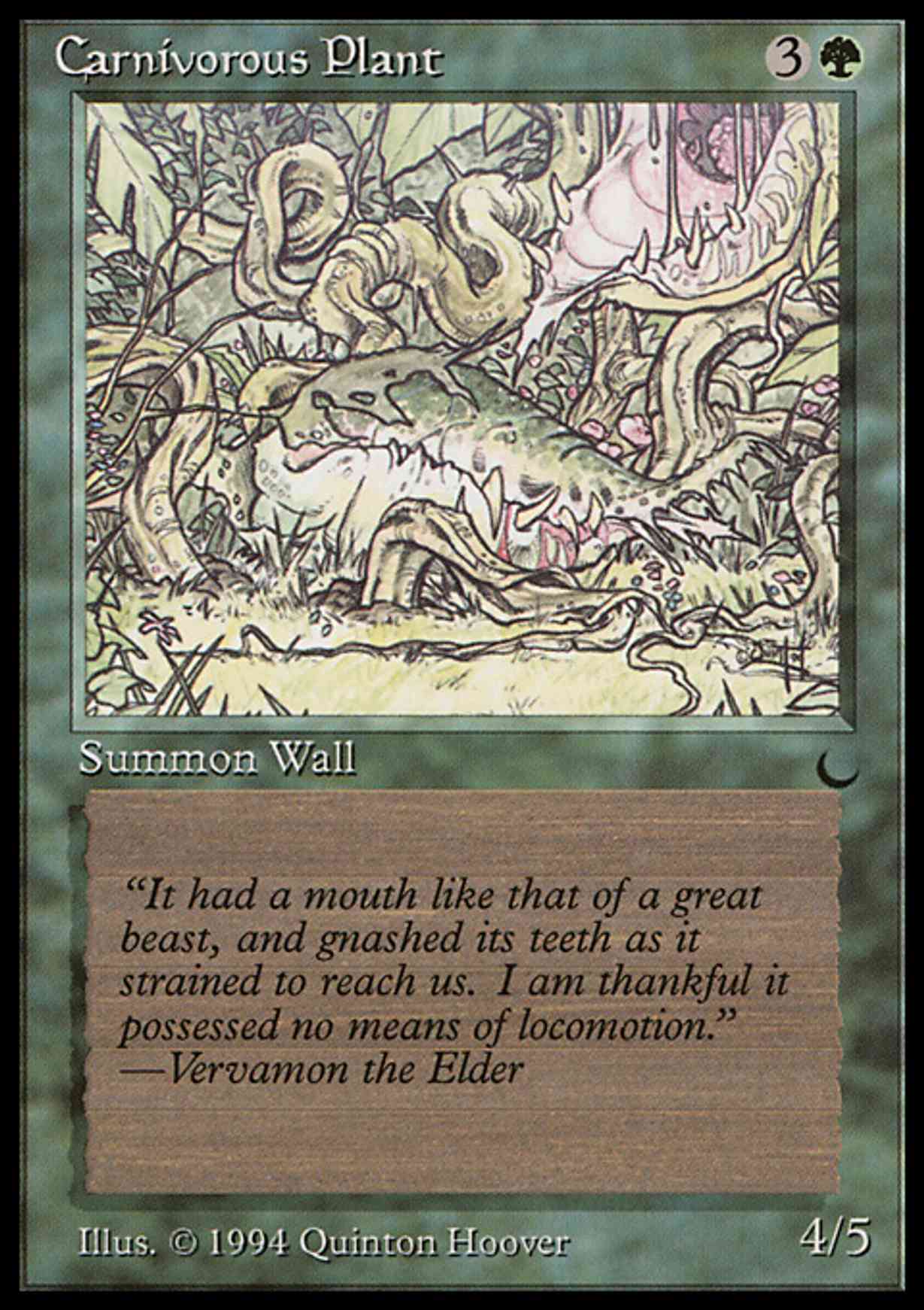 Carnivorous Plant magic card front