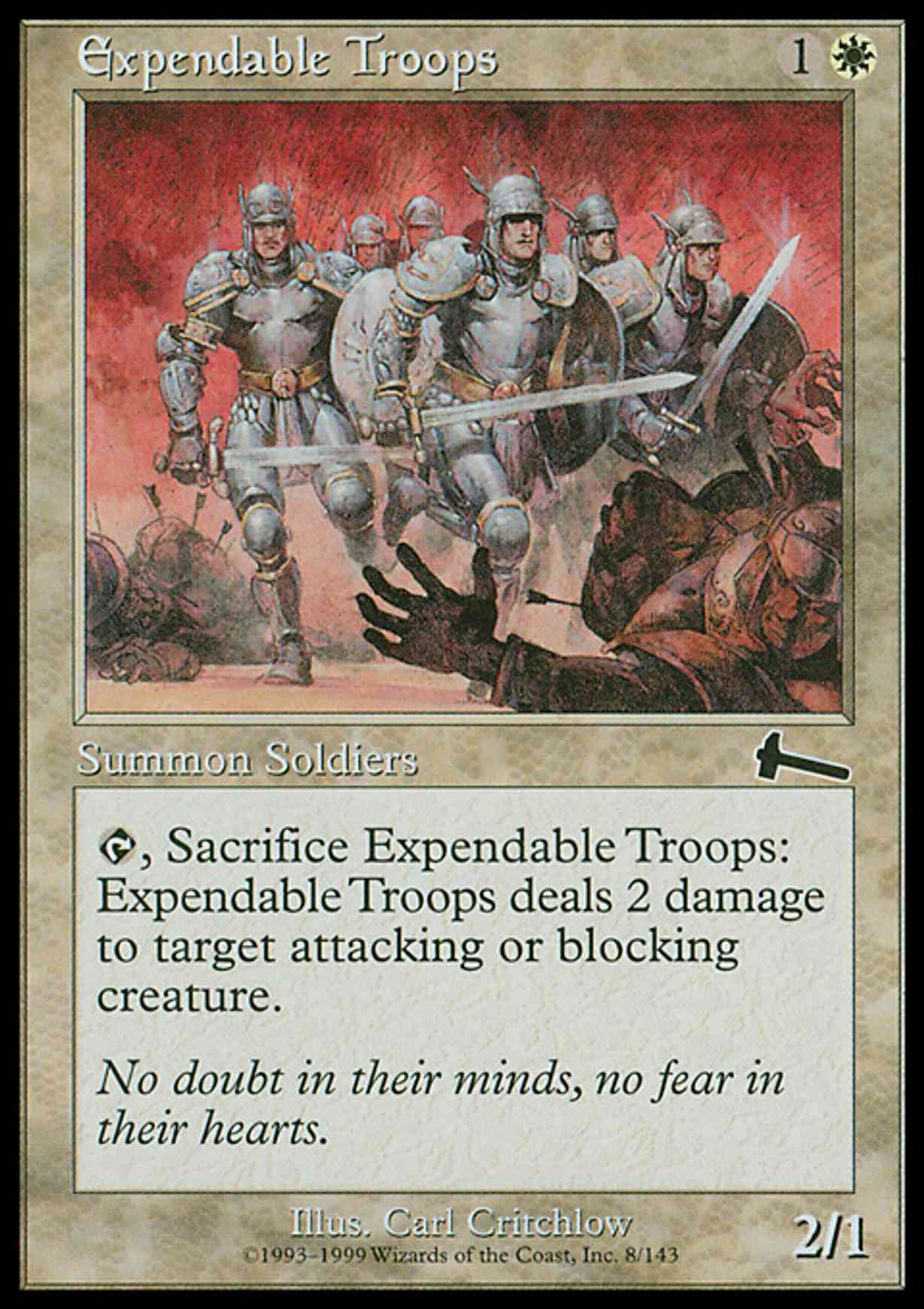 Expendable Troops magic card front