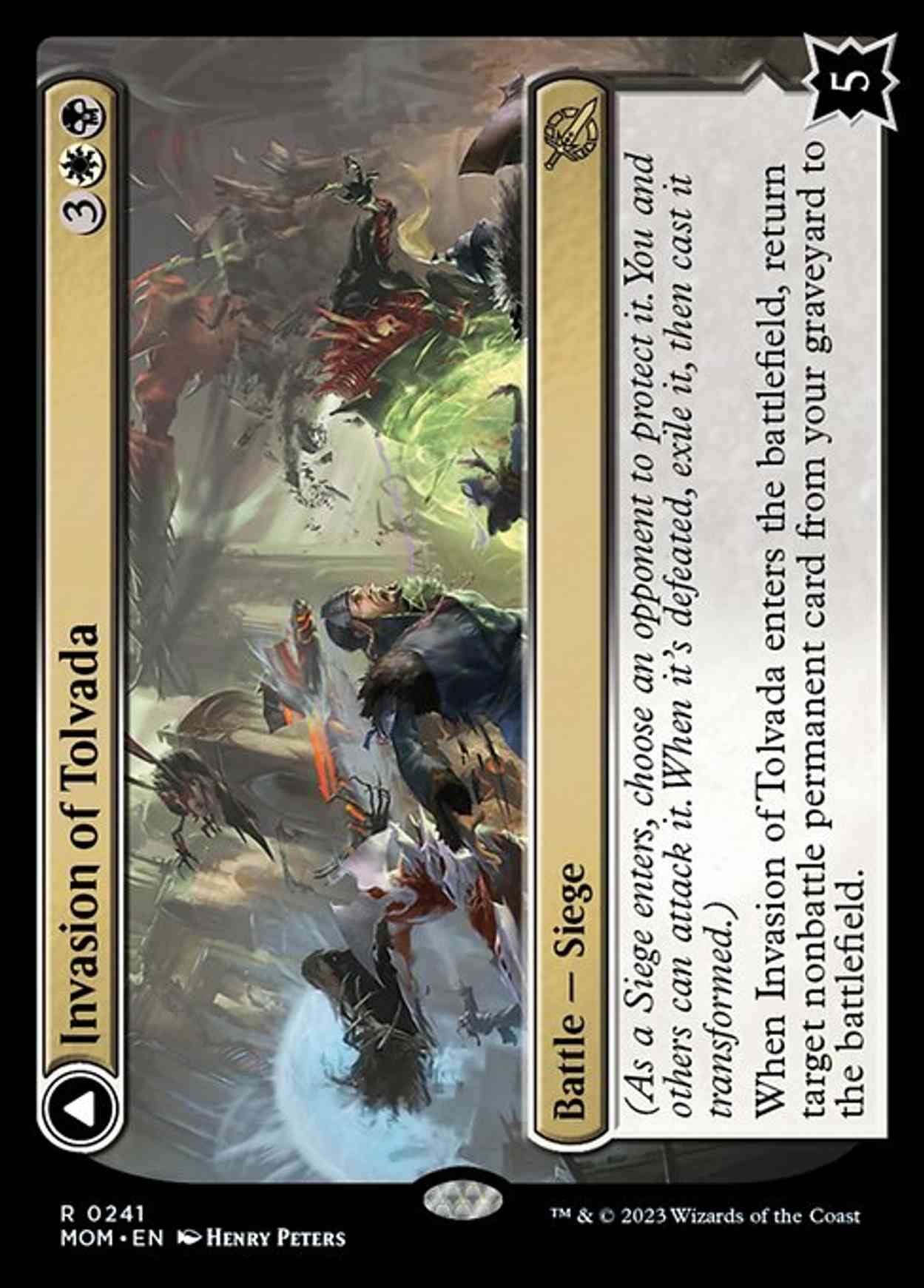 Invasion of Tolvada magic card front