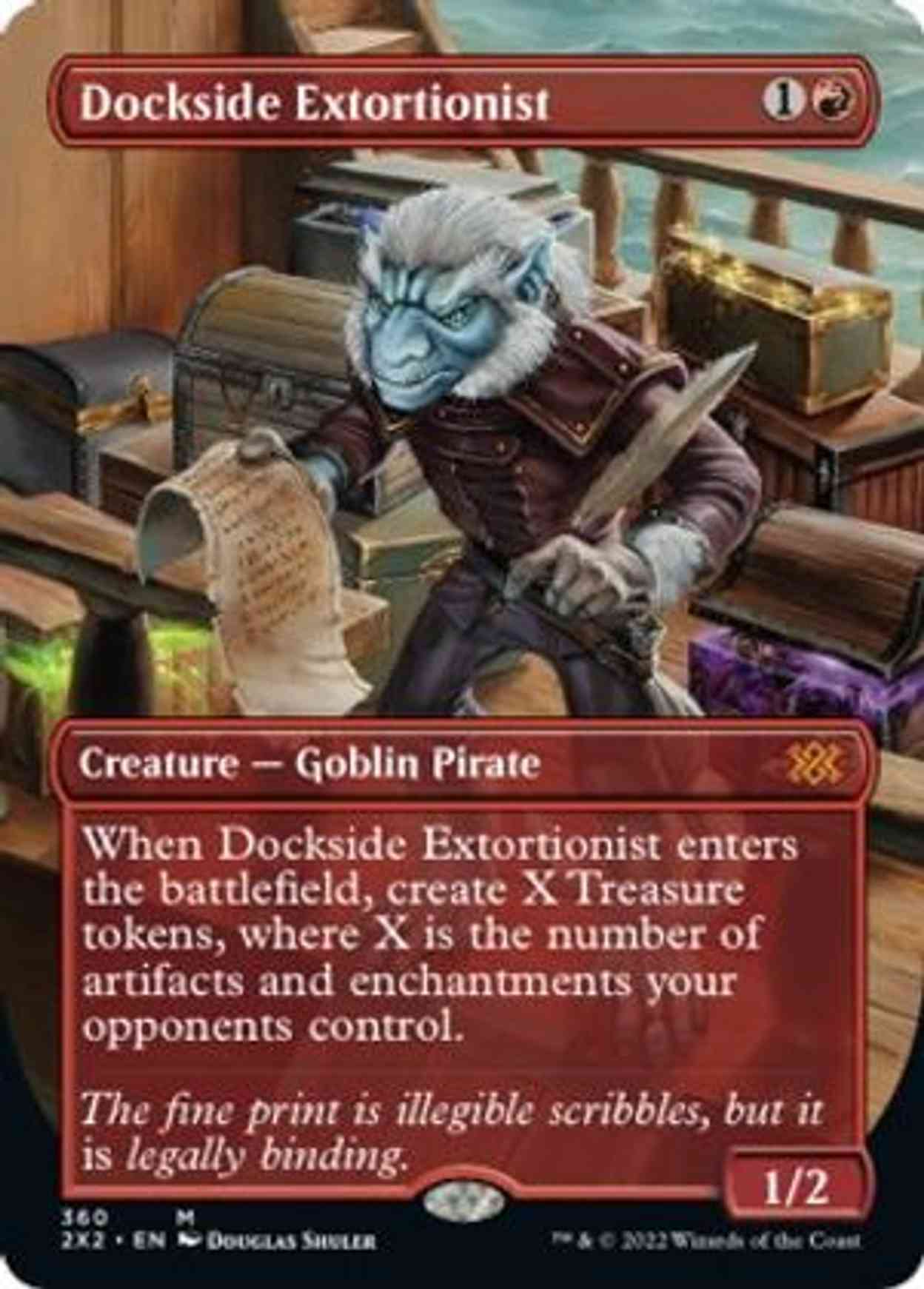 Dockside Extortionist (Borderless) magic card front