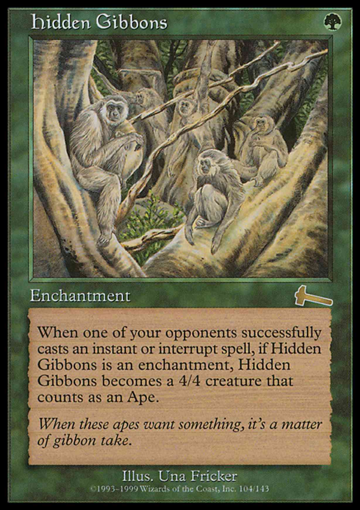 Hidden Gibbons magic card front