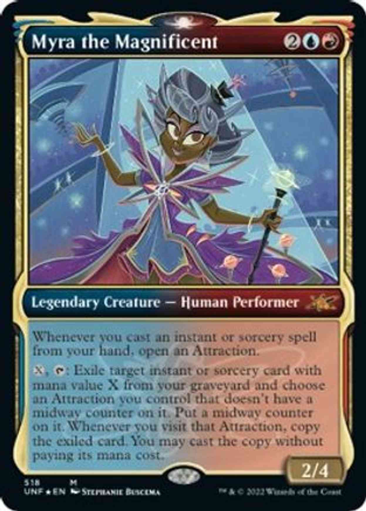 Myra the Magnificent (Showcase) (Galaxy Foil) magic card front