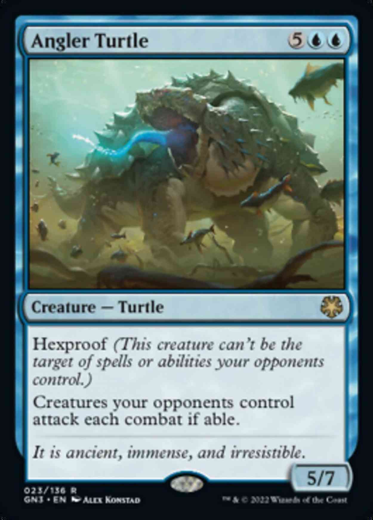 Angler Turtle magic card front