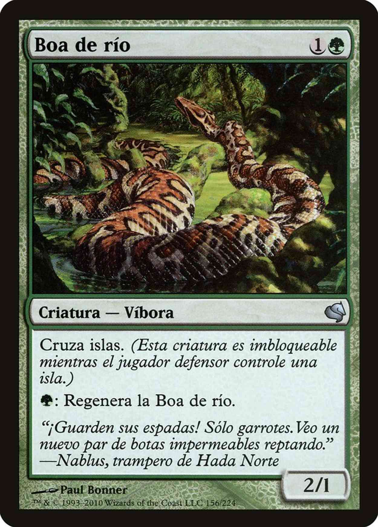 River Boa (Retro Frame) magic card front