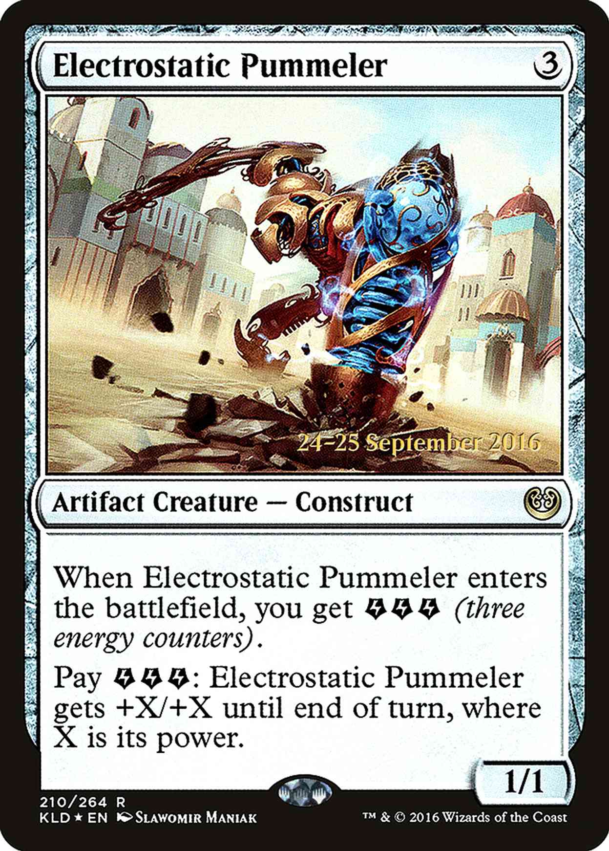Electrostatic Pummeler magic card front