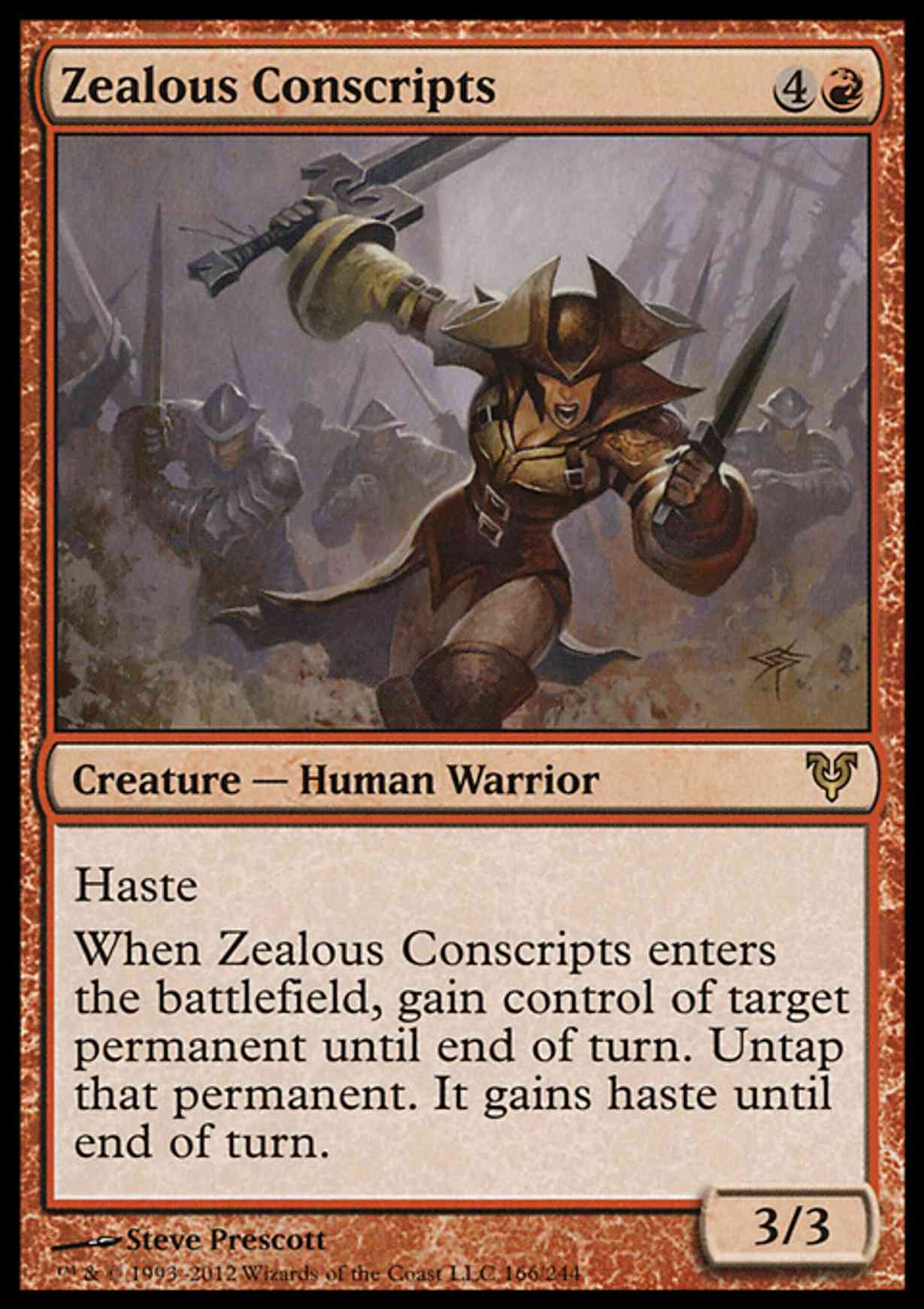 Zealous Conscripts magic card front