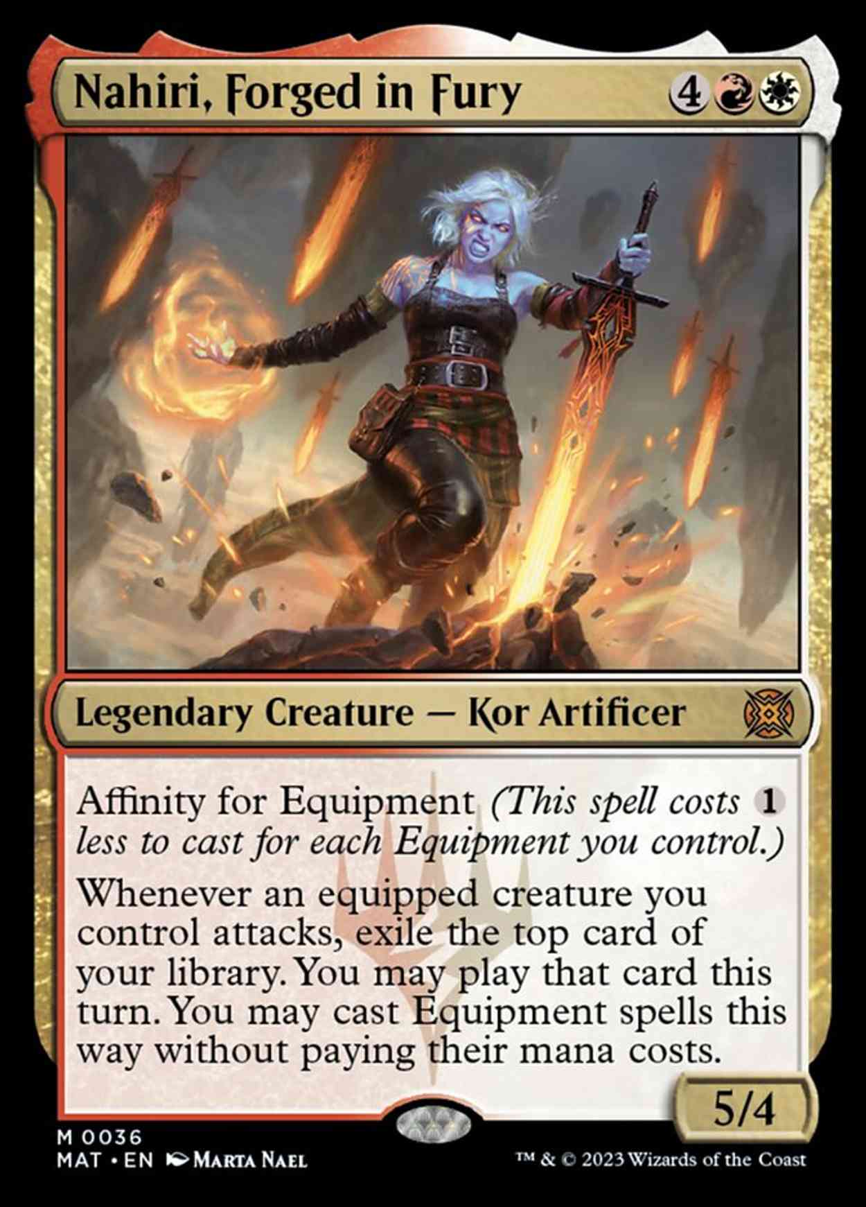 Nahiri, Forged in Fury magic card front