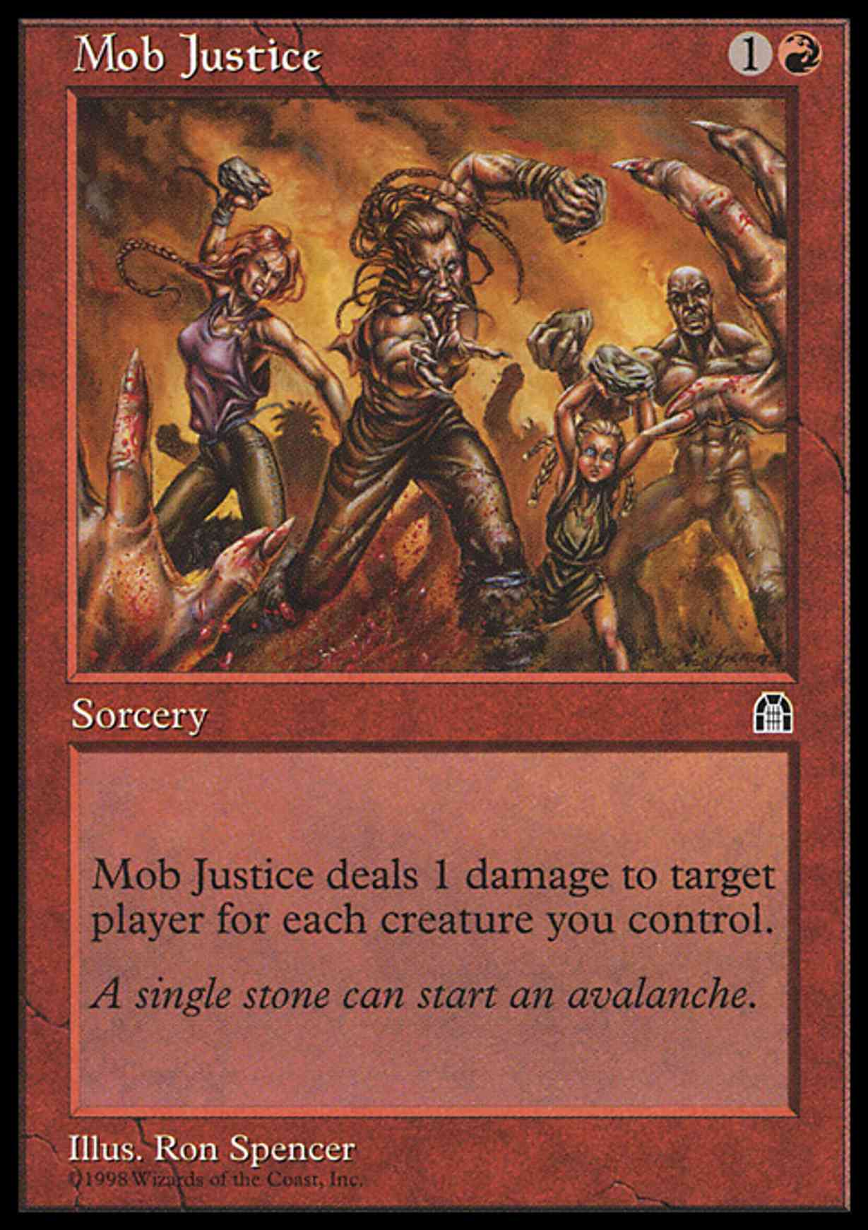 Mob Justice magic card front