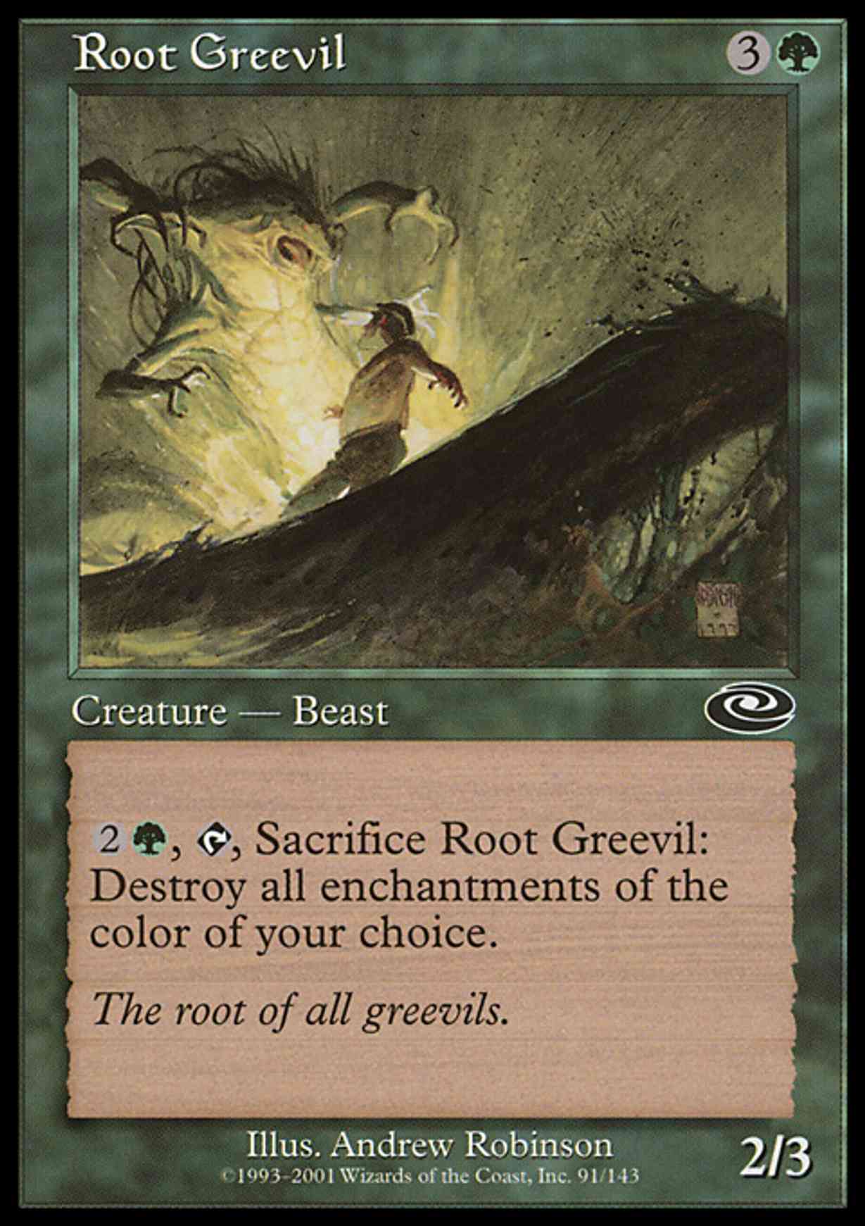 Root Greevil magic card front