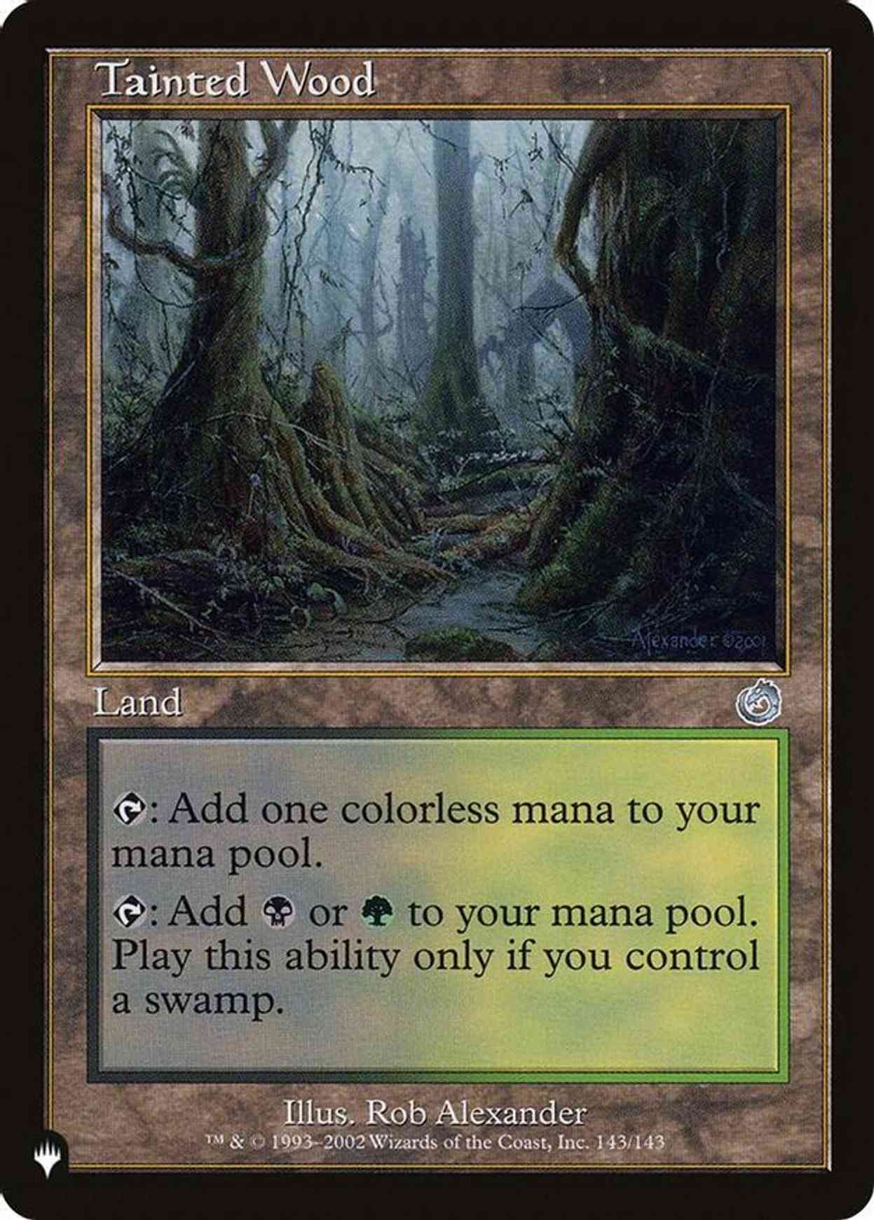 Tainted Wood magic card front