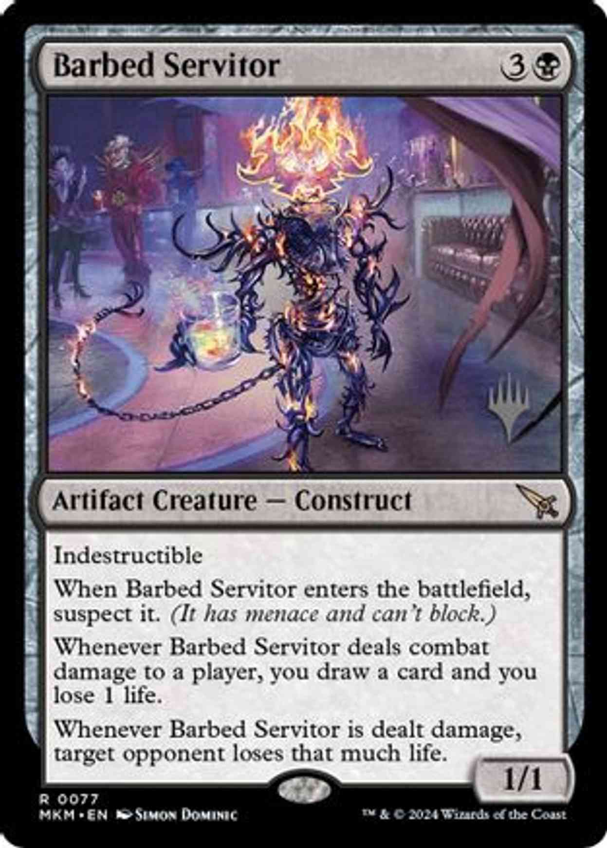 Barbed Servitor magic card front