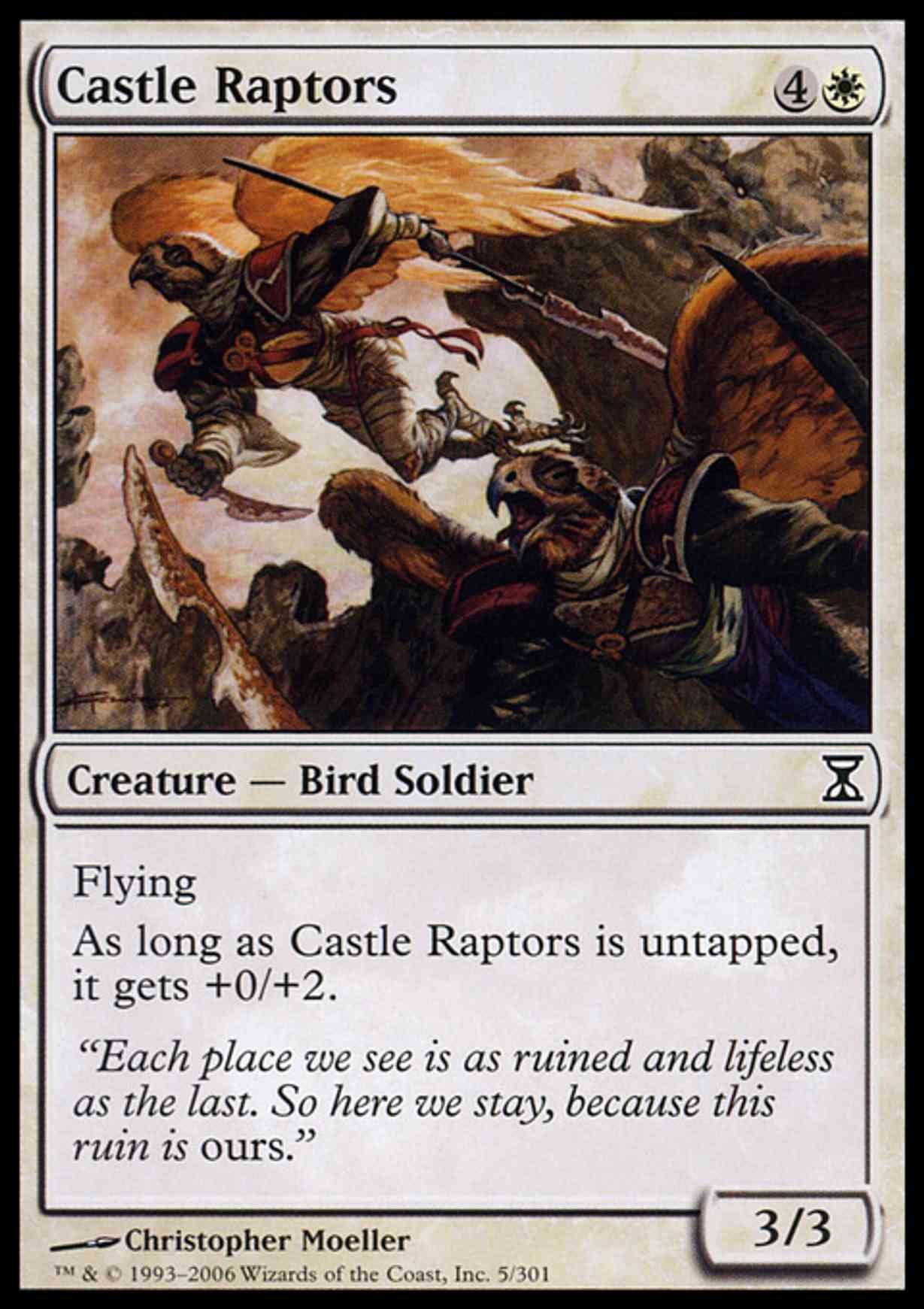 Castle Raptors magic card front