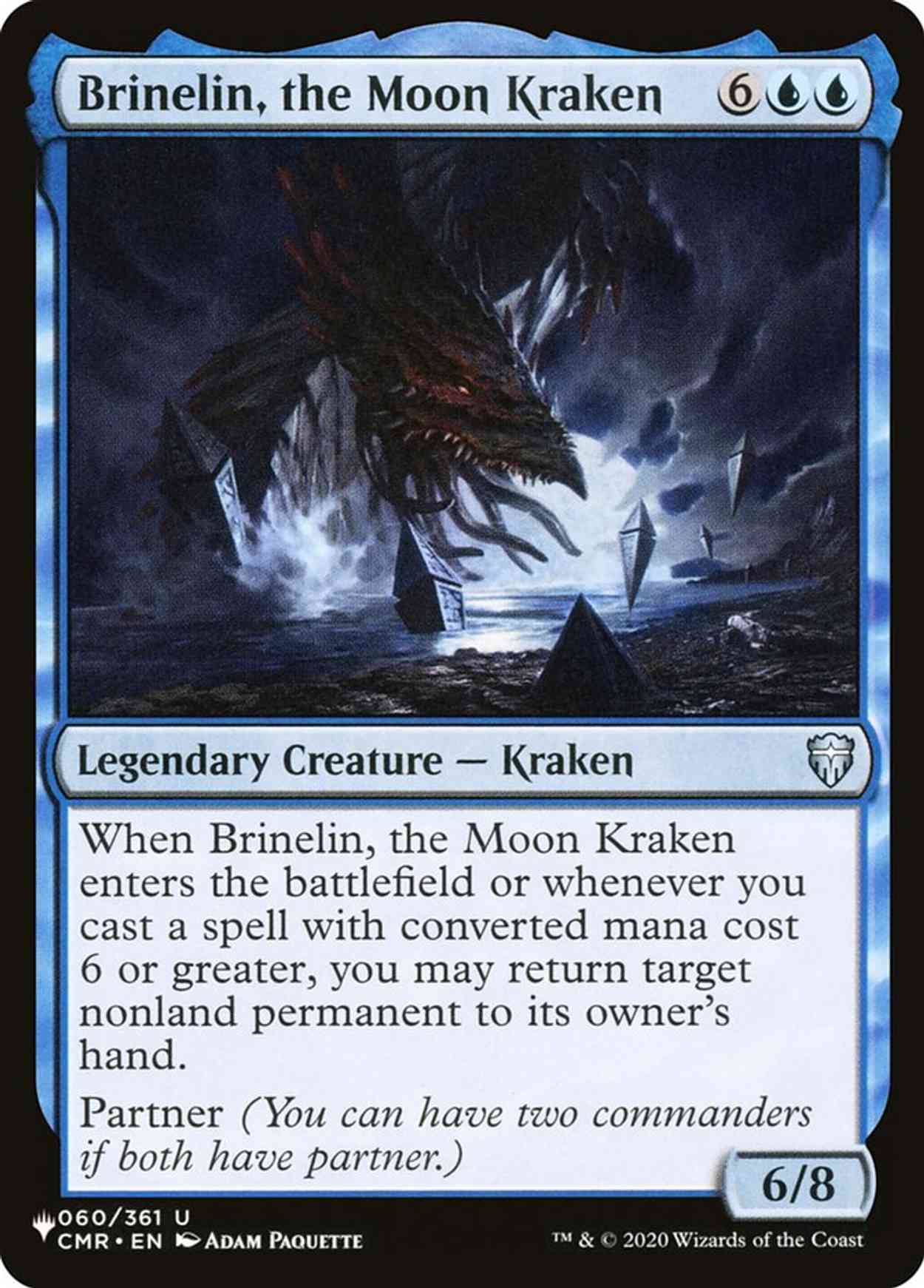 Brinelin, the Moon Kraken magic card front