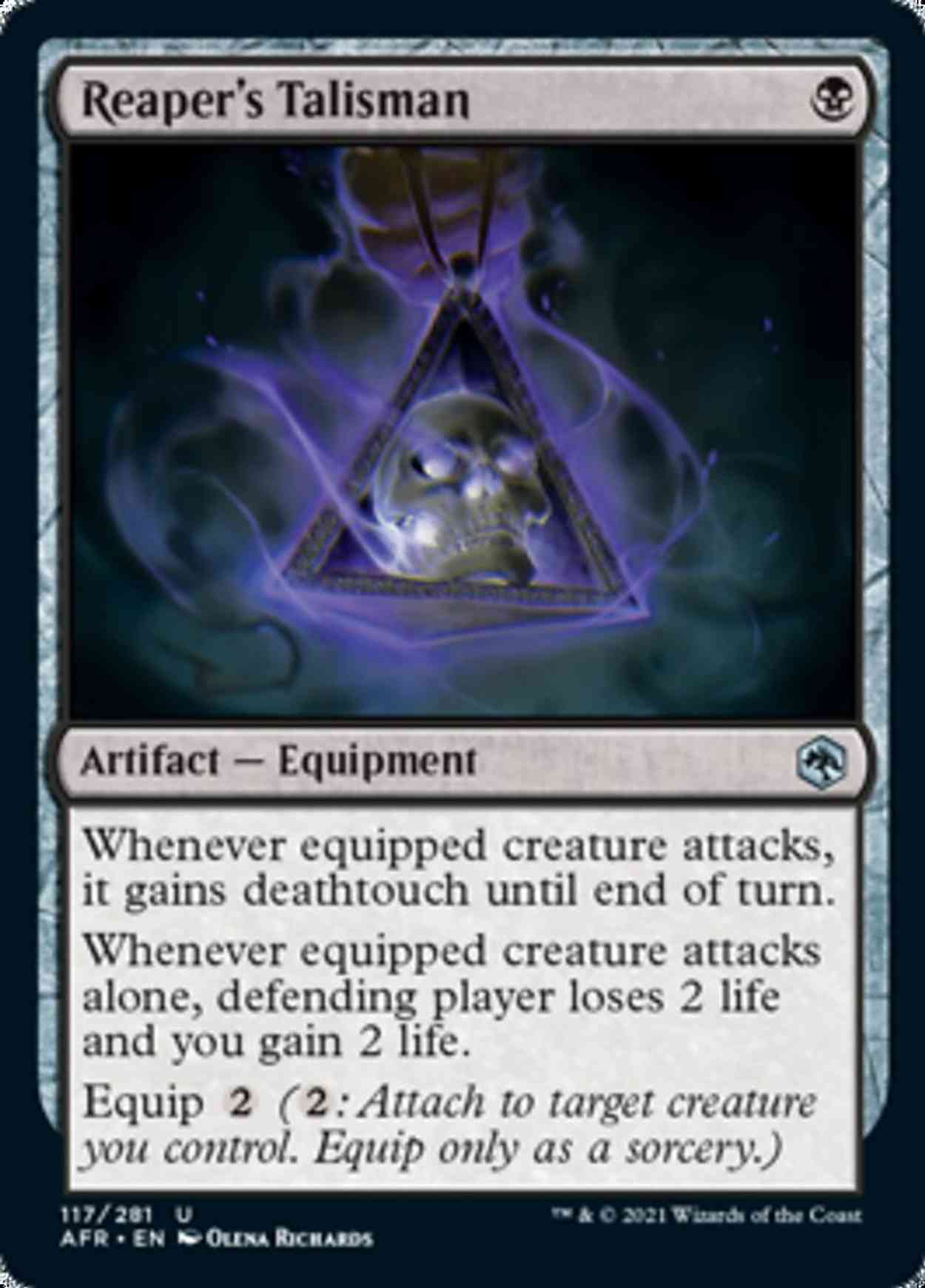Reaper's Talisman magic card front