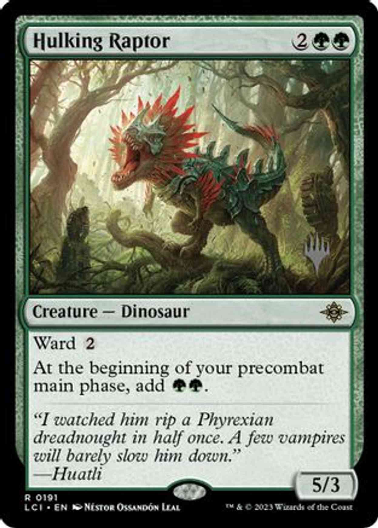 Hulking Raptor magic card front