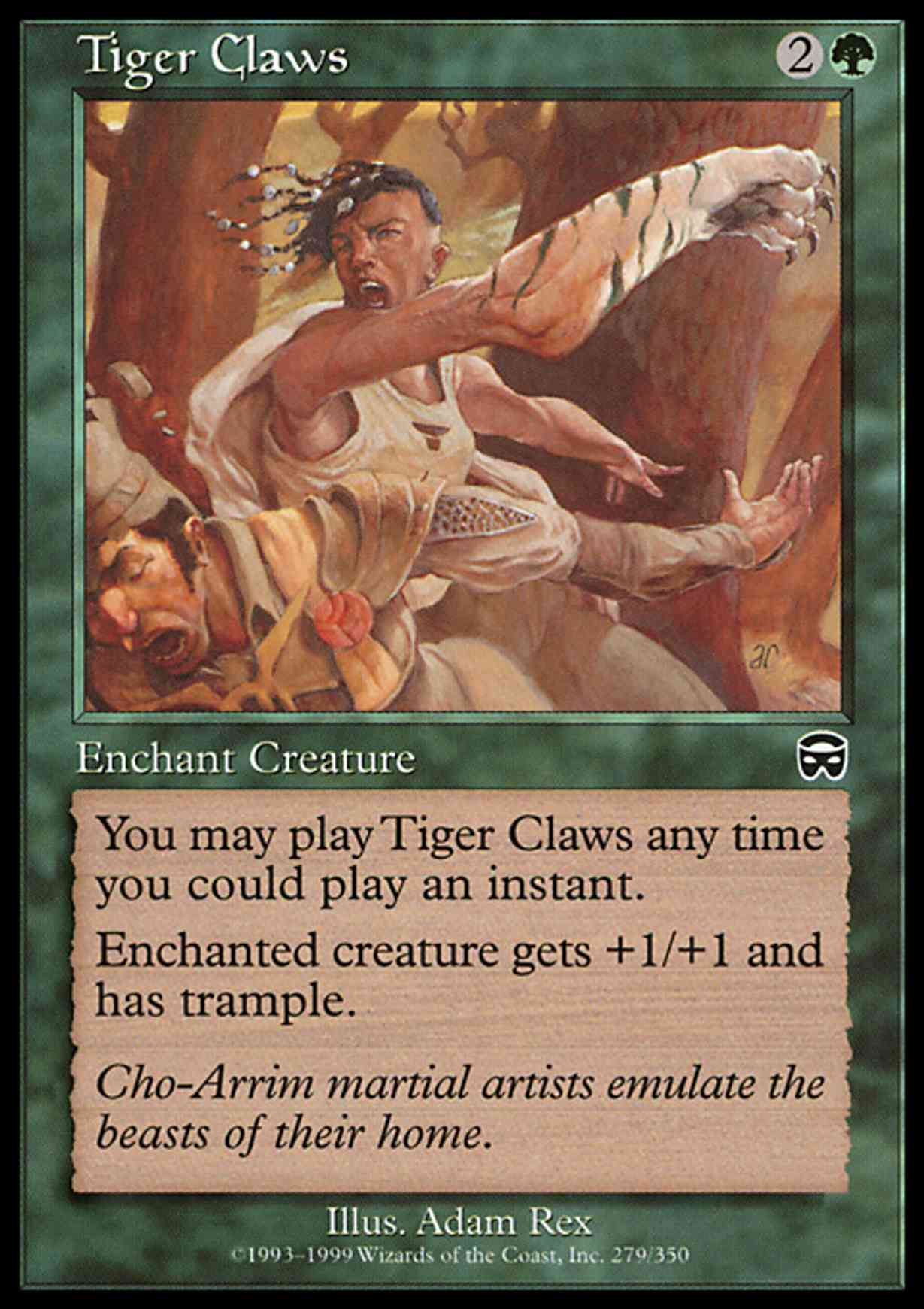 Tiger Claws magic card front