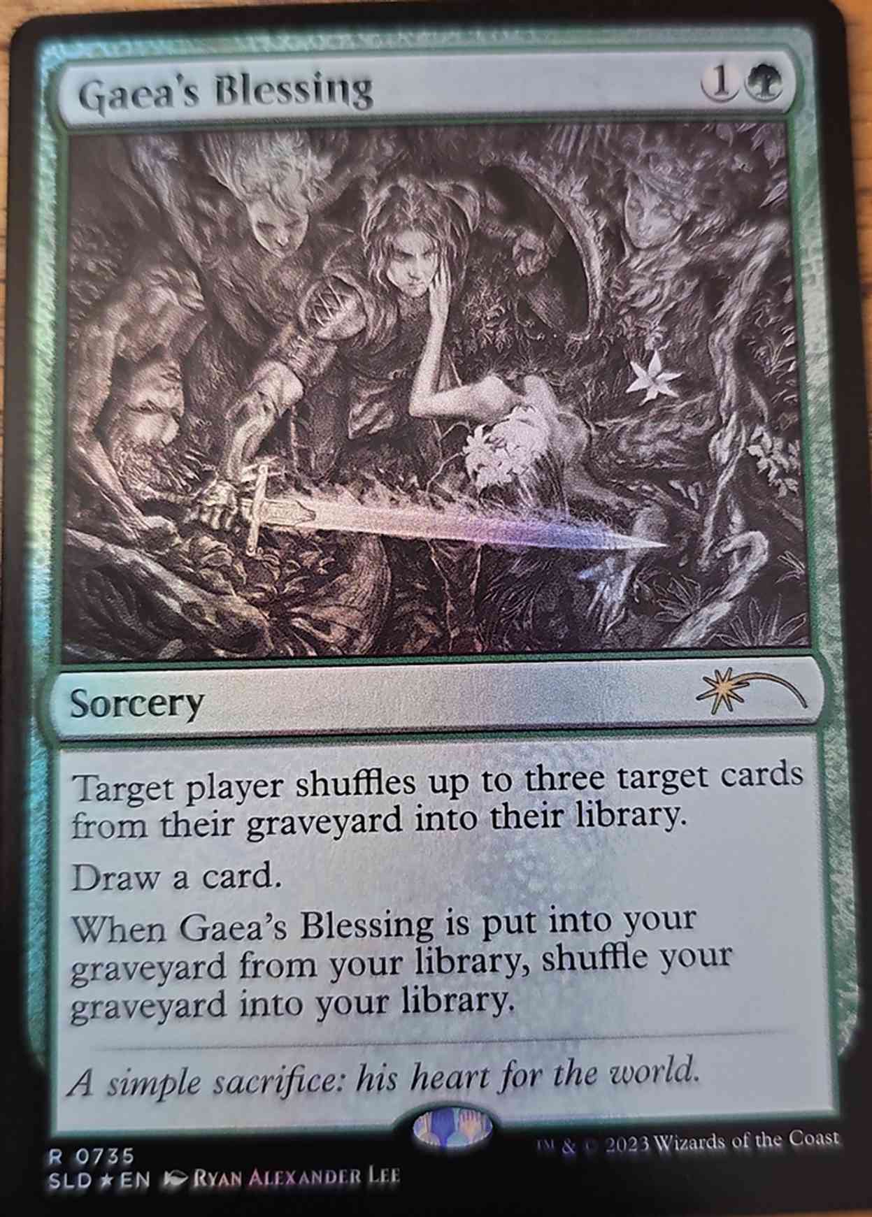 Gaea's Blessing (735) magic card front