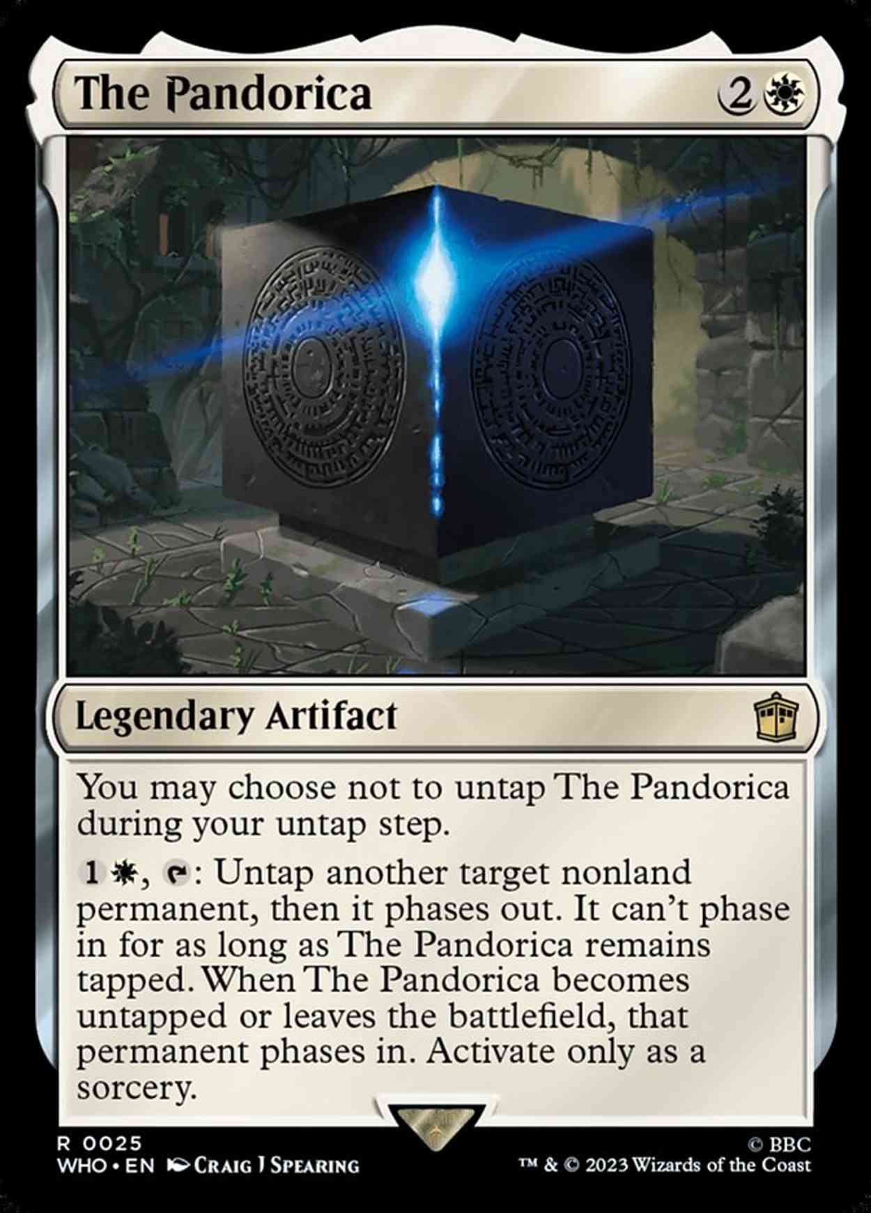 The Pandorica magic card front