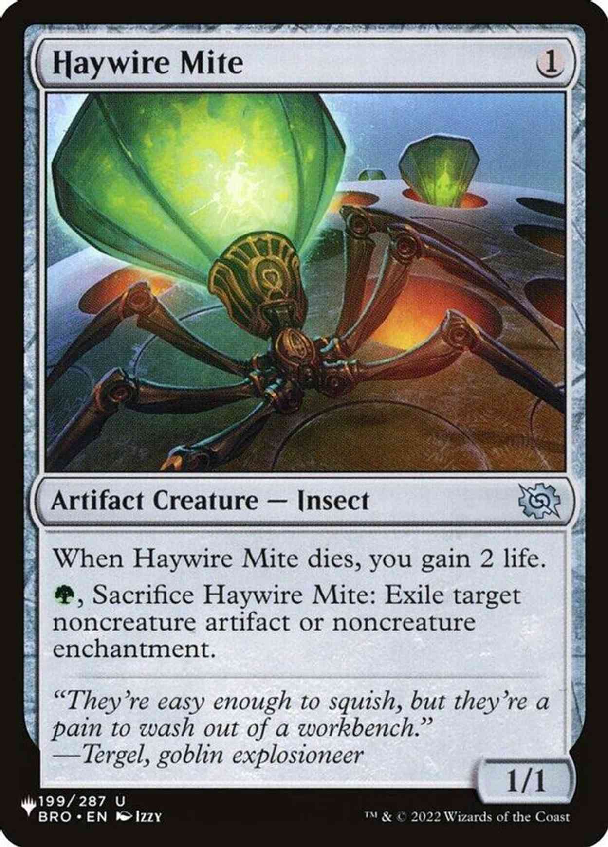 Haywire Mite magic card front