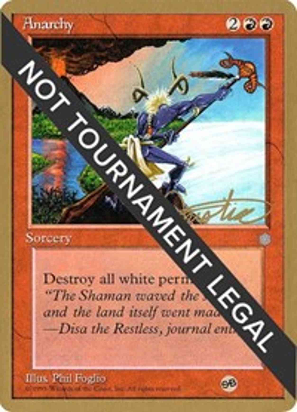 Anarchy - 1996 Mark Justice (ICE) (SB) magic card front