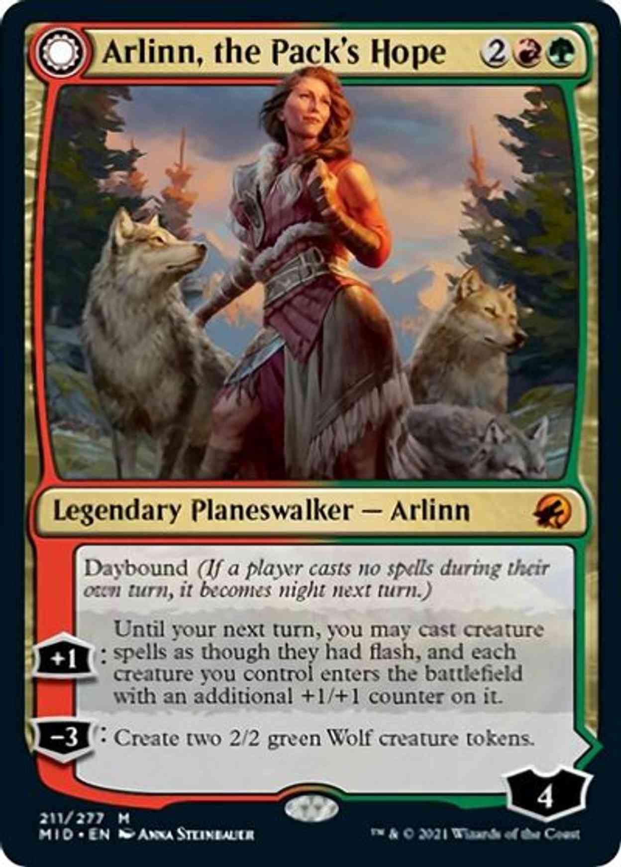 Arlinn, the Pack's Hope magic card front