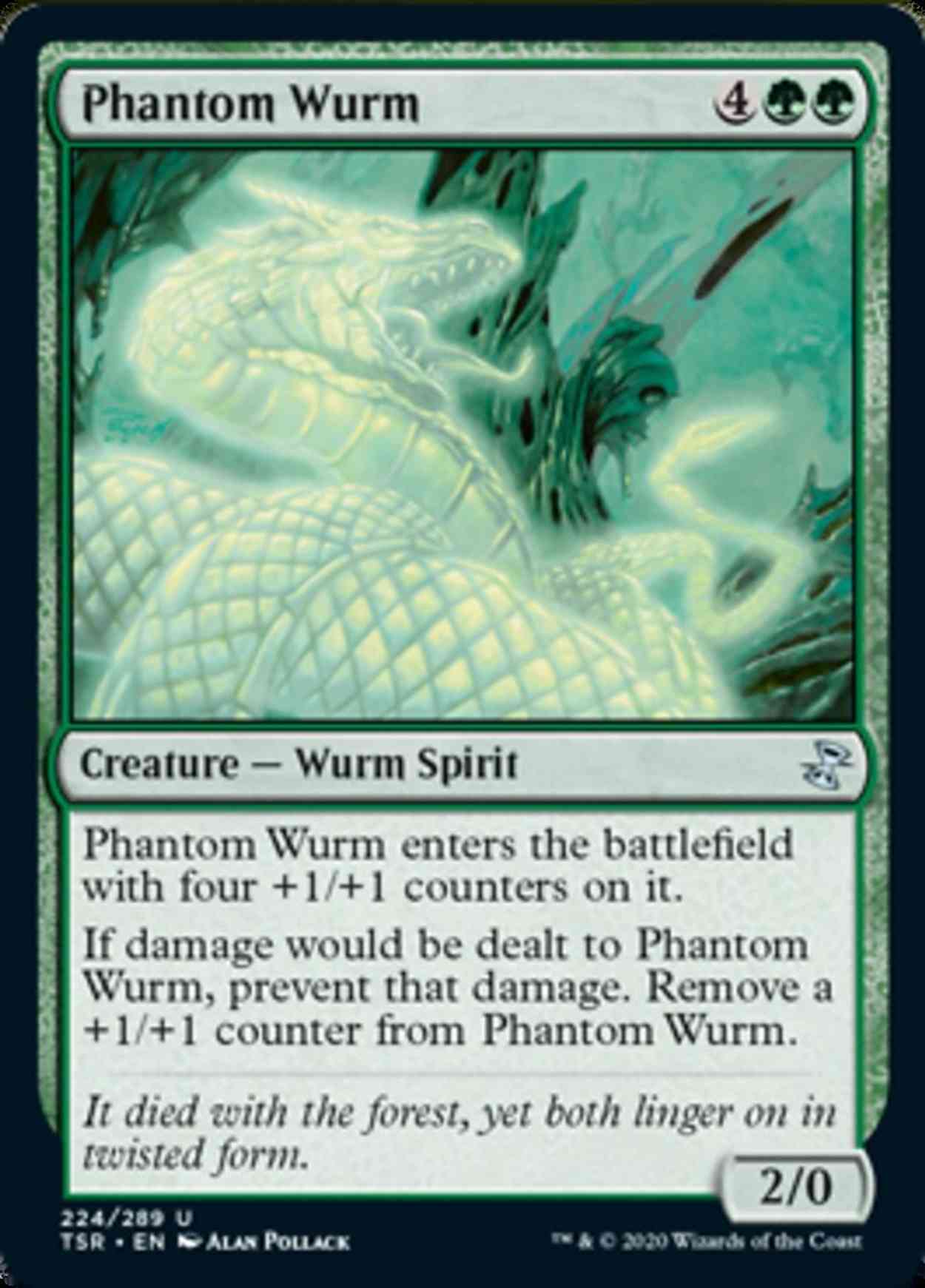 Phantom Wurm magic card front