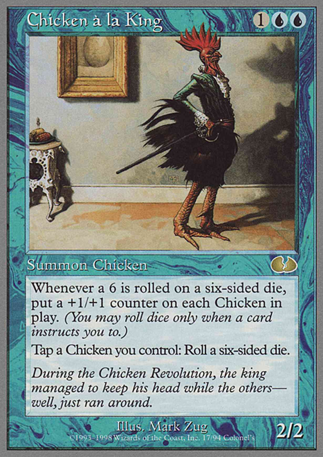 Chicken a la King magic card front