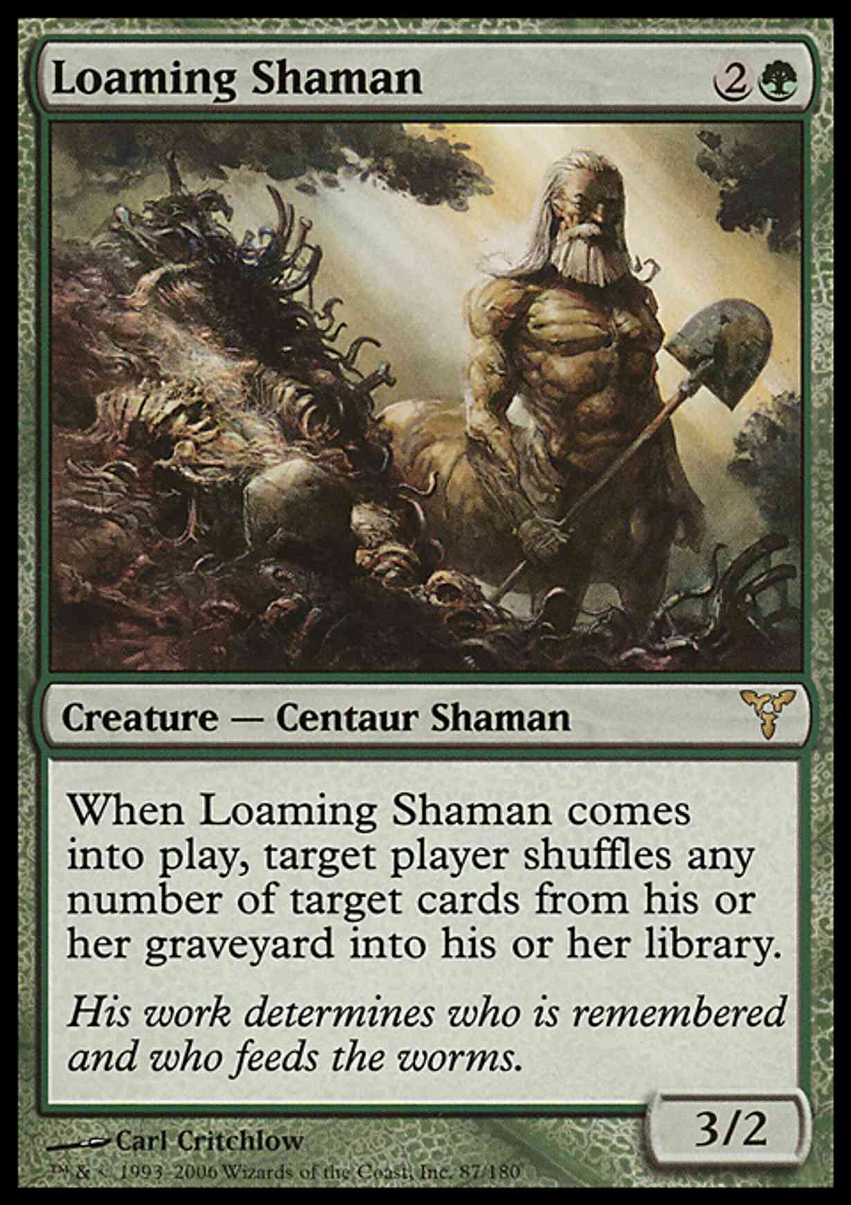Loaming Shaman magic card front