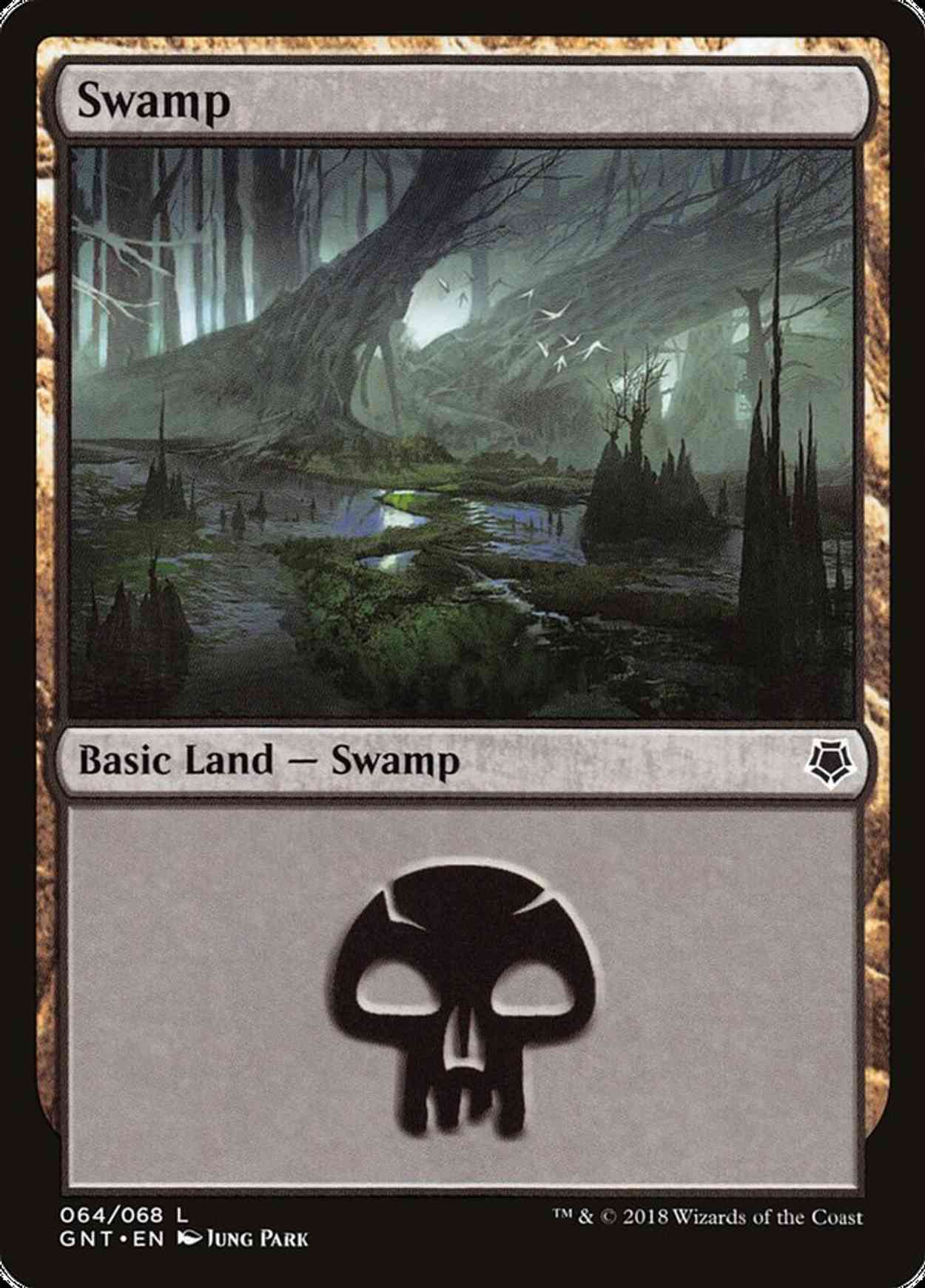 Swamp (64) magic card front