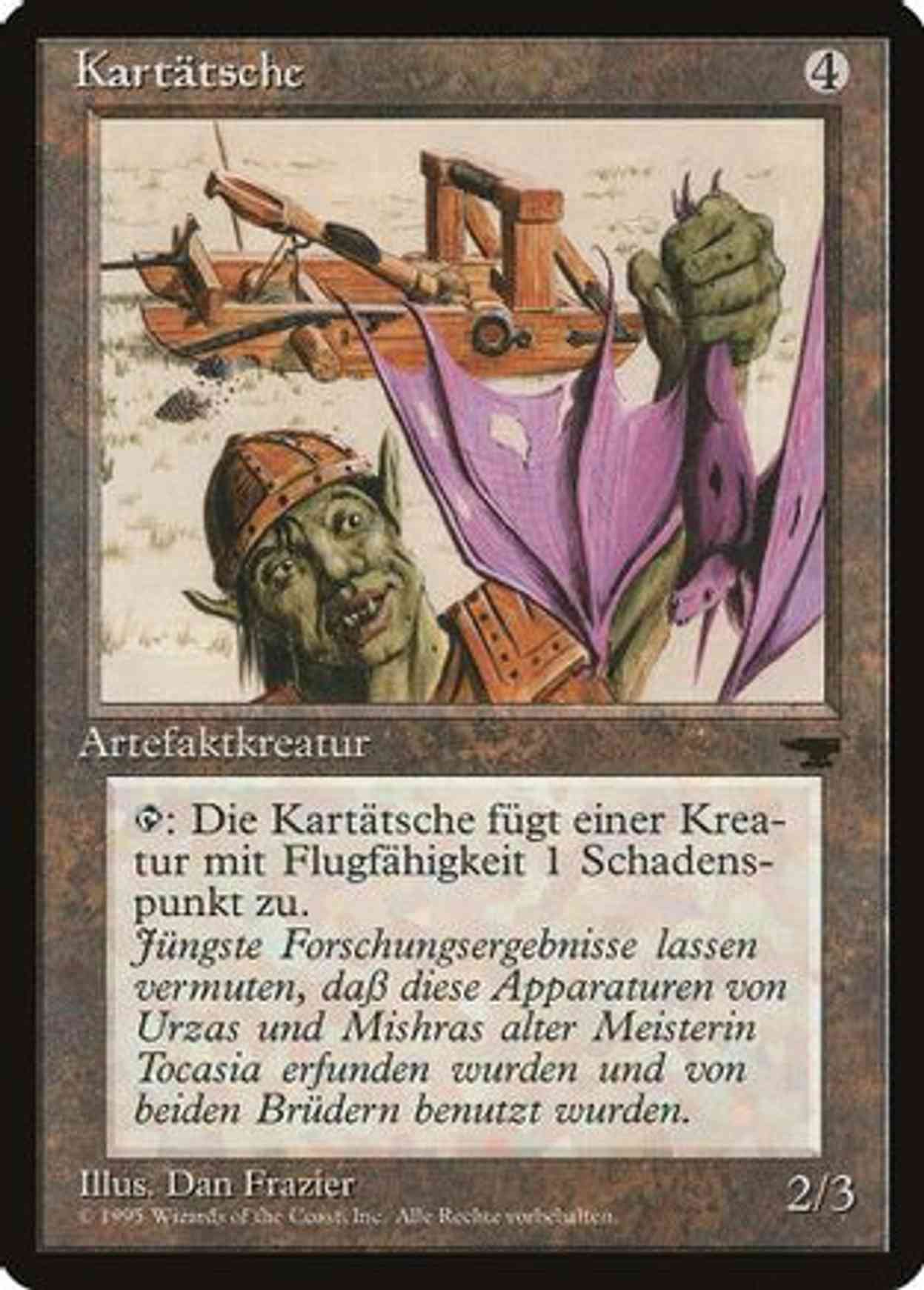Grapeshot Catapult (German) - "Kartatsche" magic card front