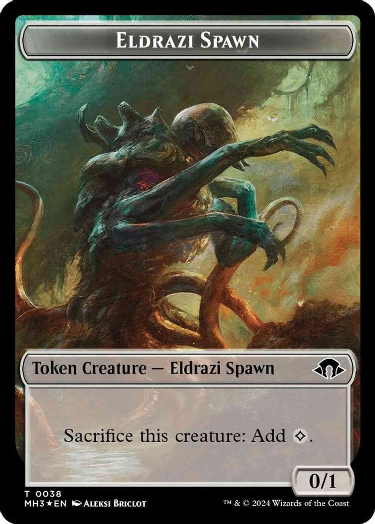 Eldrazi Spawn (Ripple Foil) // Eldrazi Scion Double-Sided Token magic card front