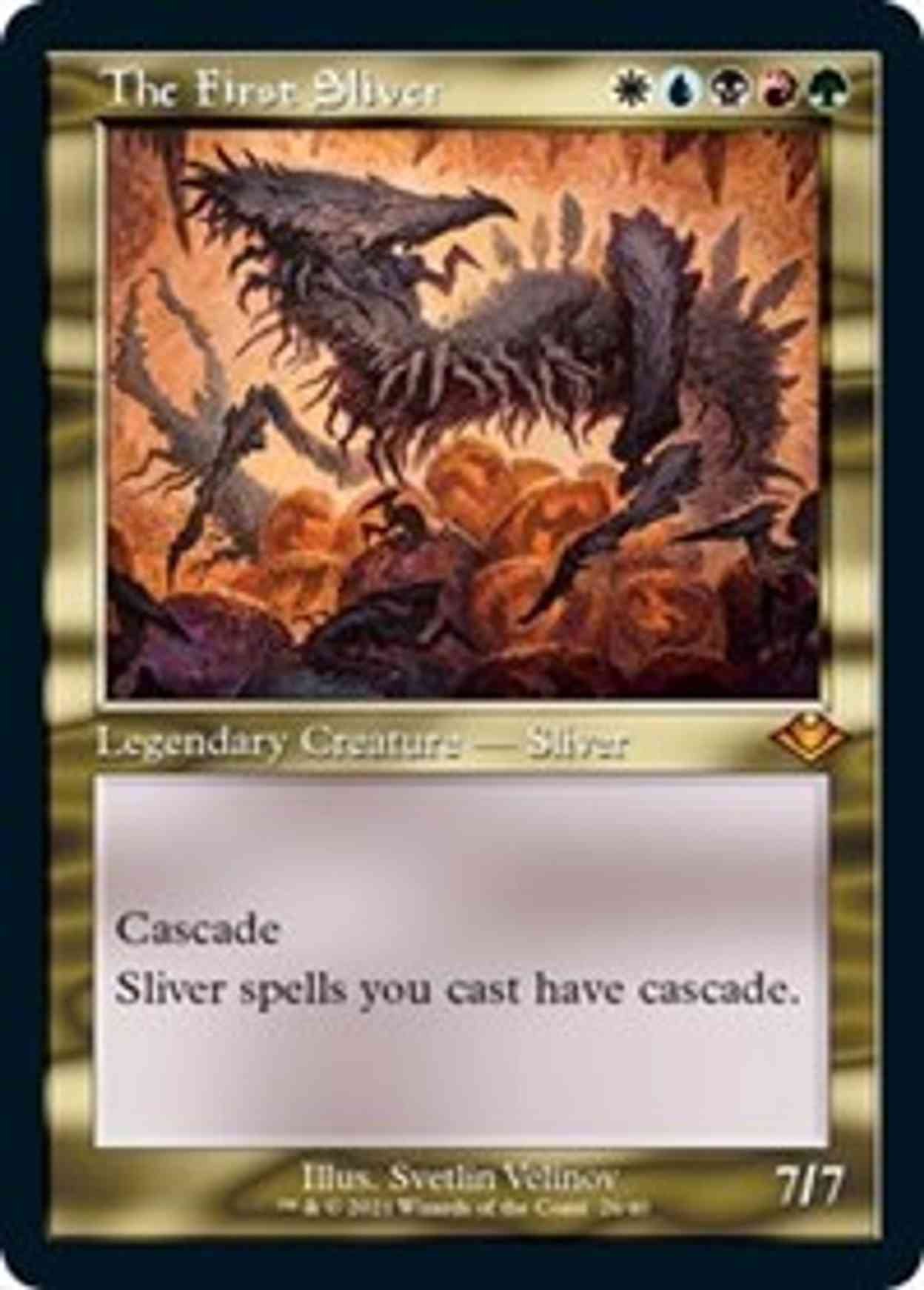 The First Sliver (Retro Frame) (Foil Etched) magic card front