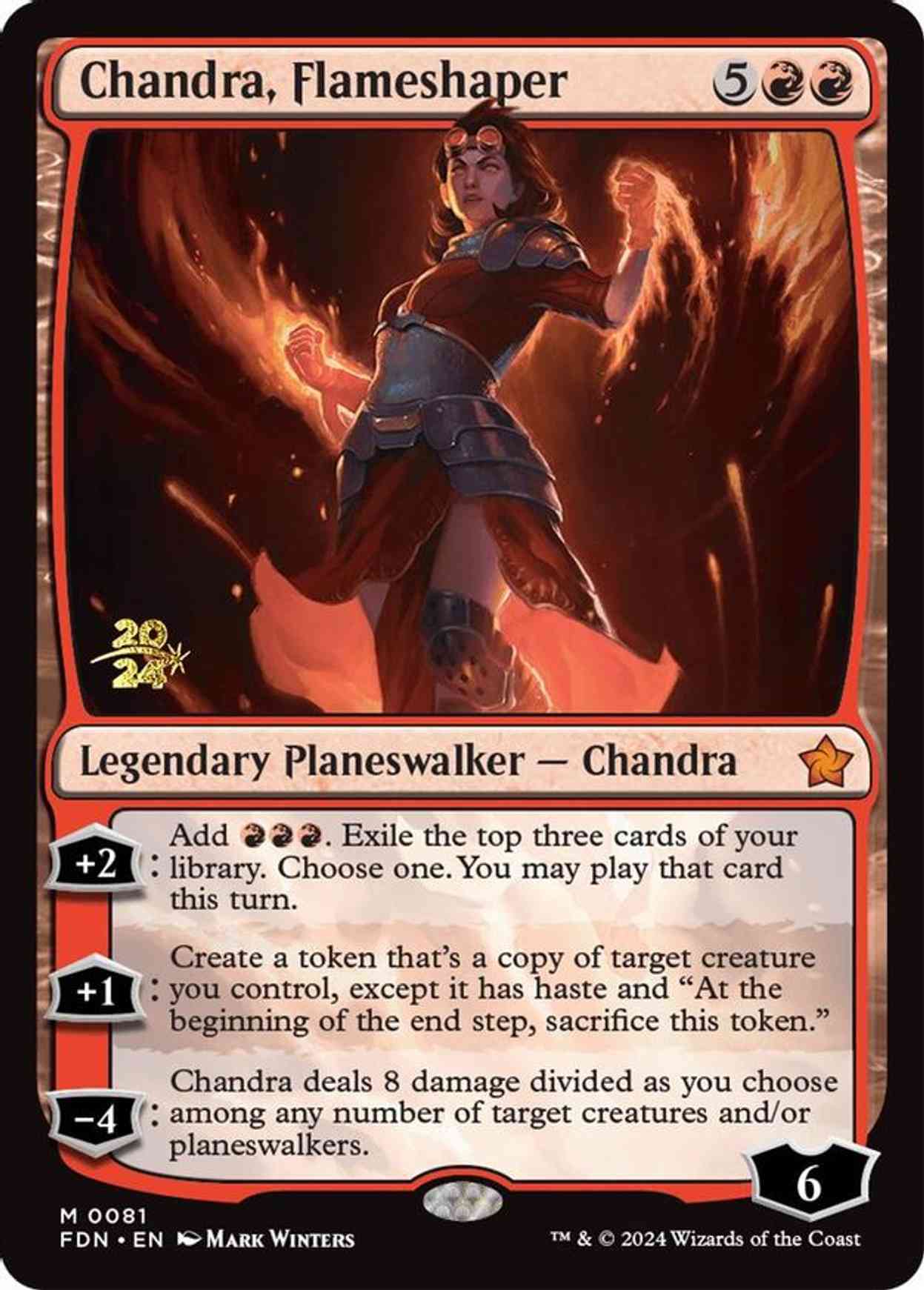 Chandra, Flameshaper magic card front