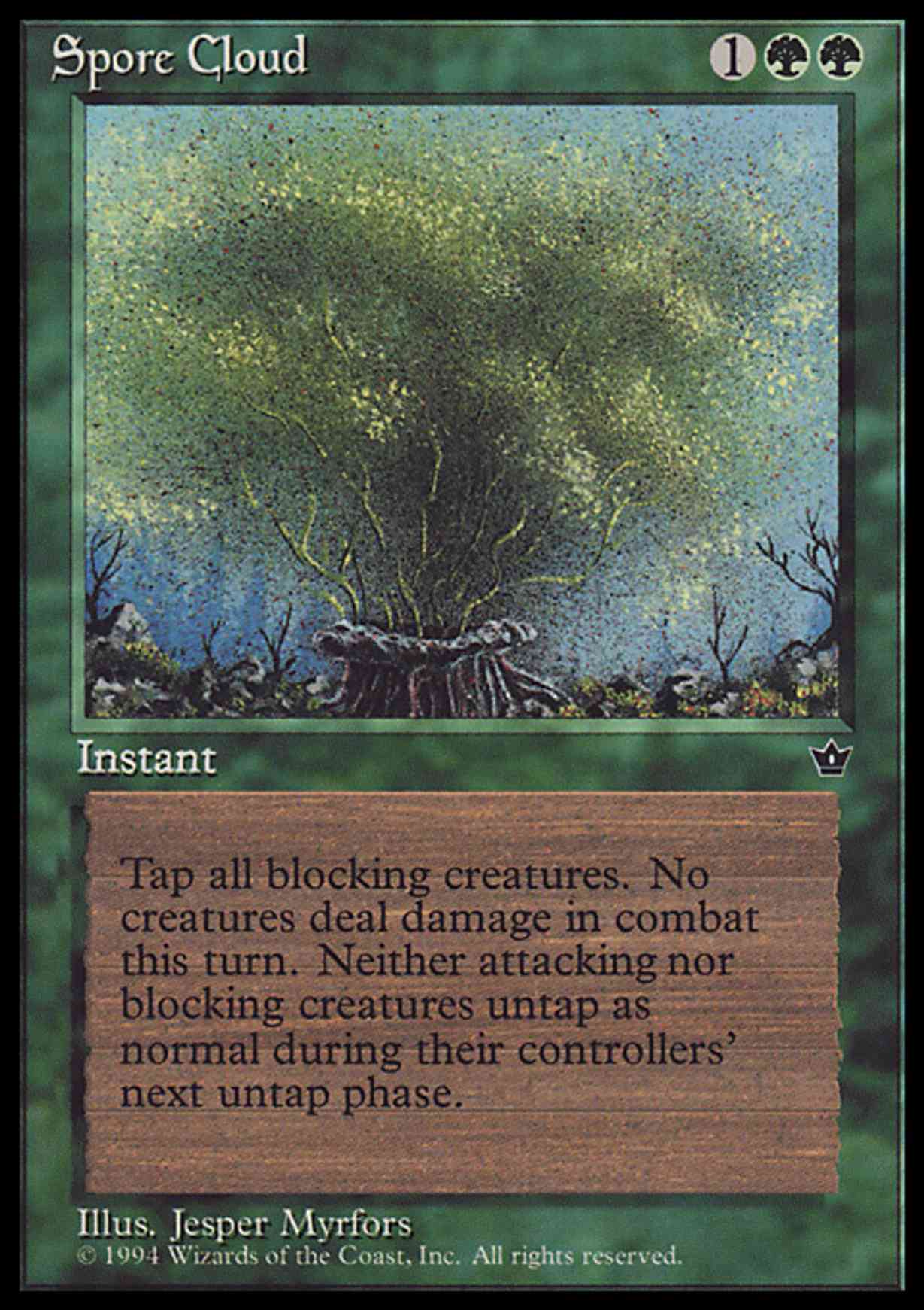 Spore Cloud (Myrfors) magic card front