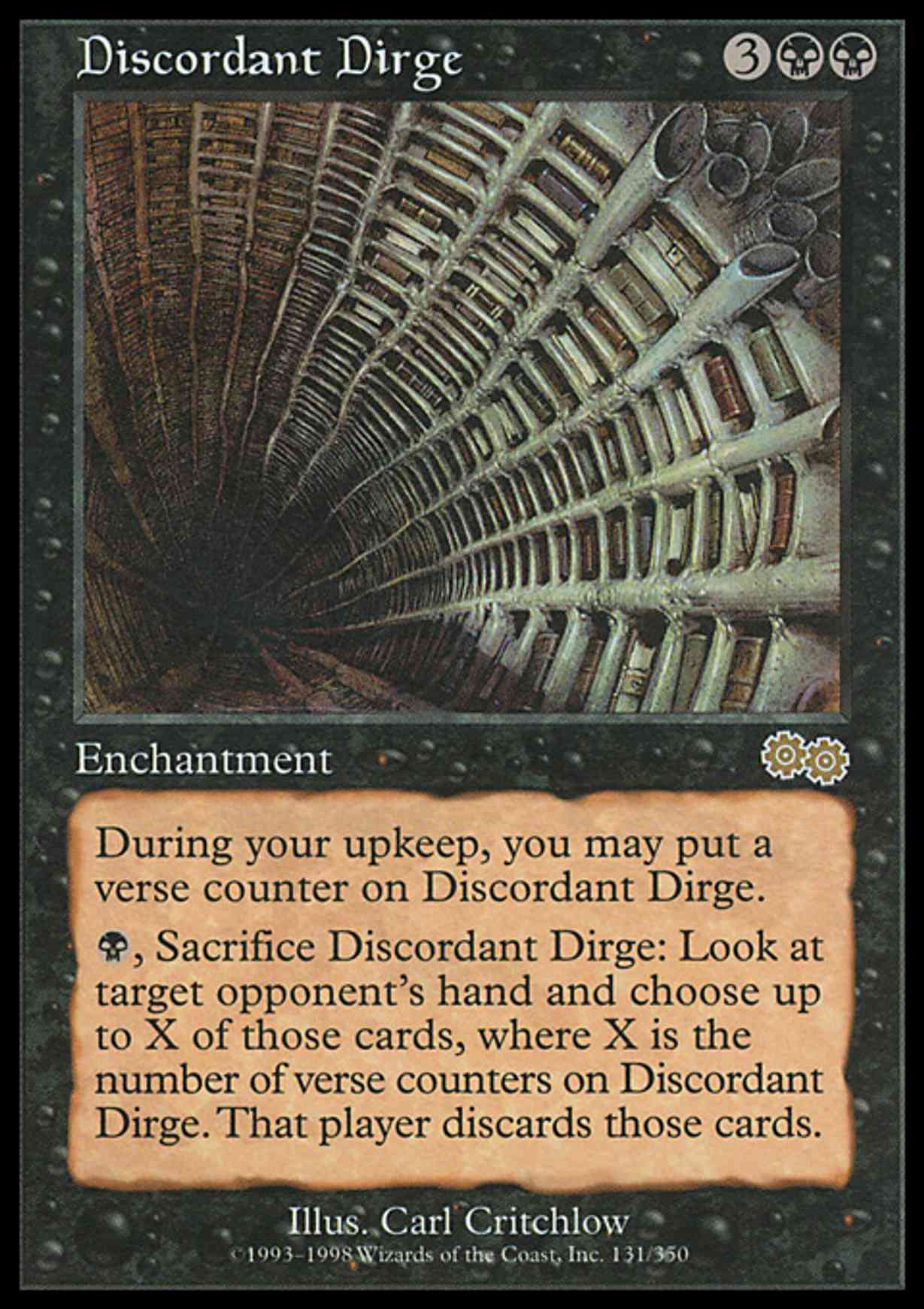 Discordant Dirge magic card front