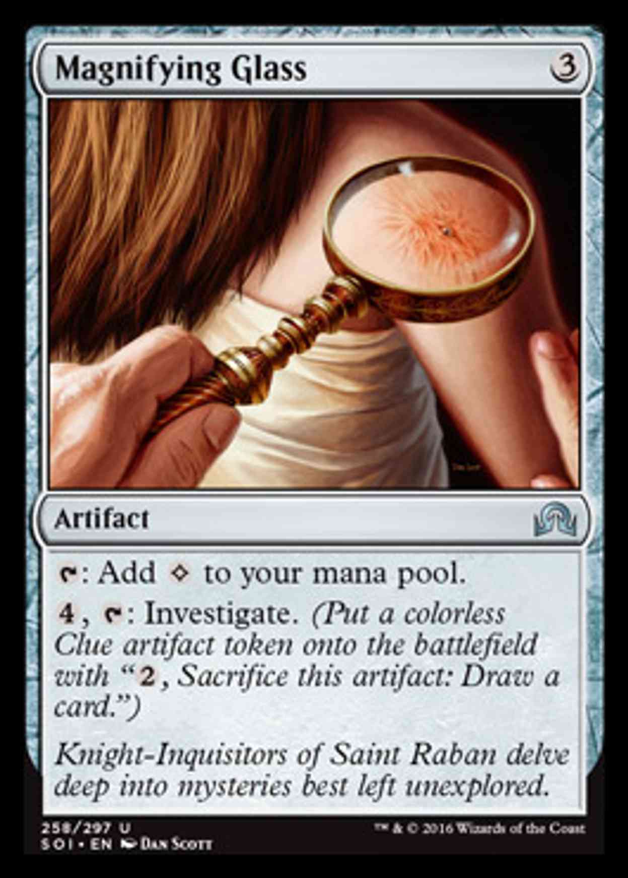 Magnifying Glass magic card front
